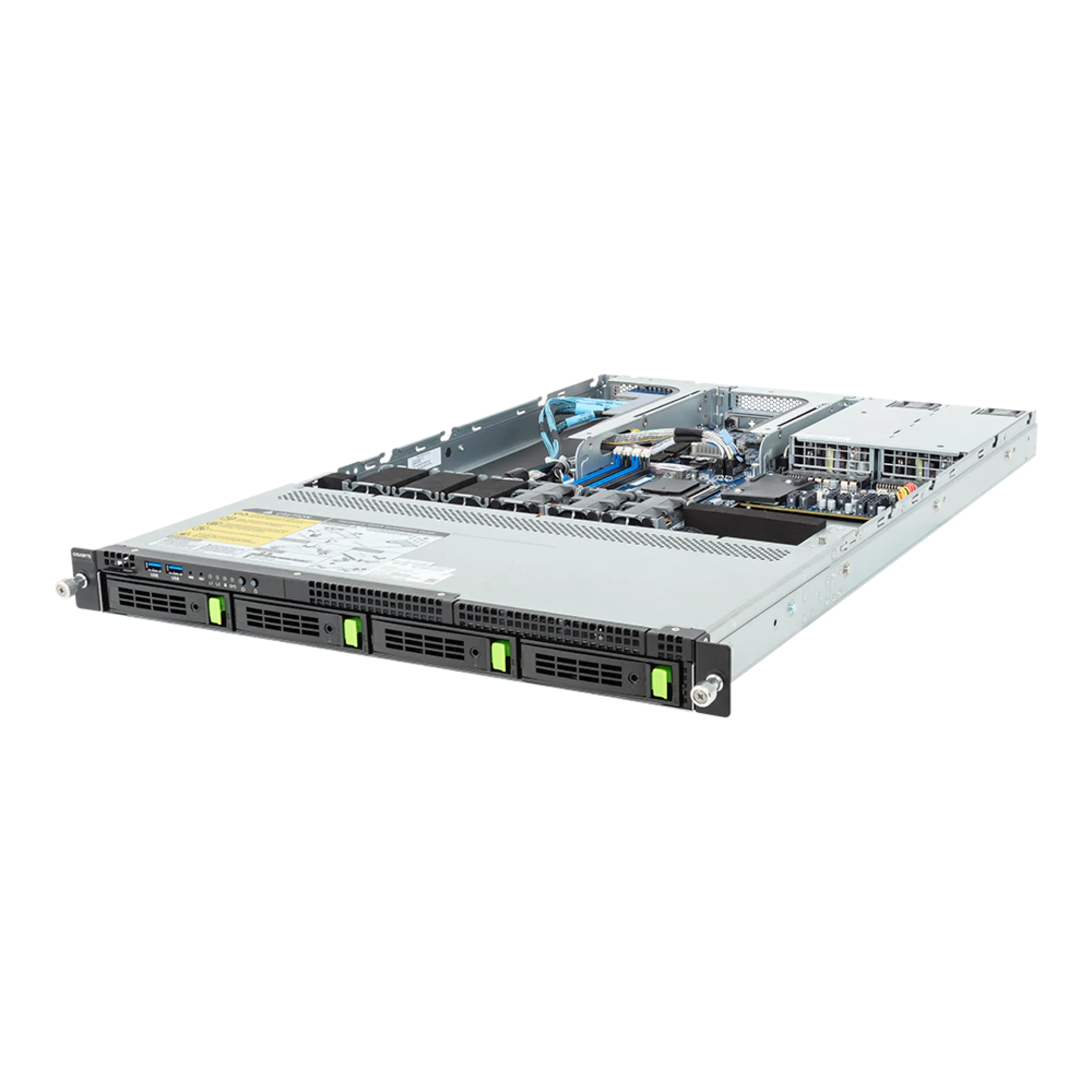 Gigabyte R133-C10-AAG2 angle view