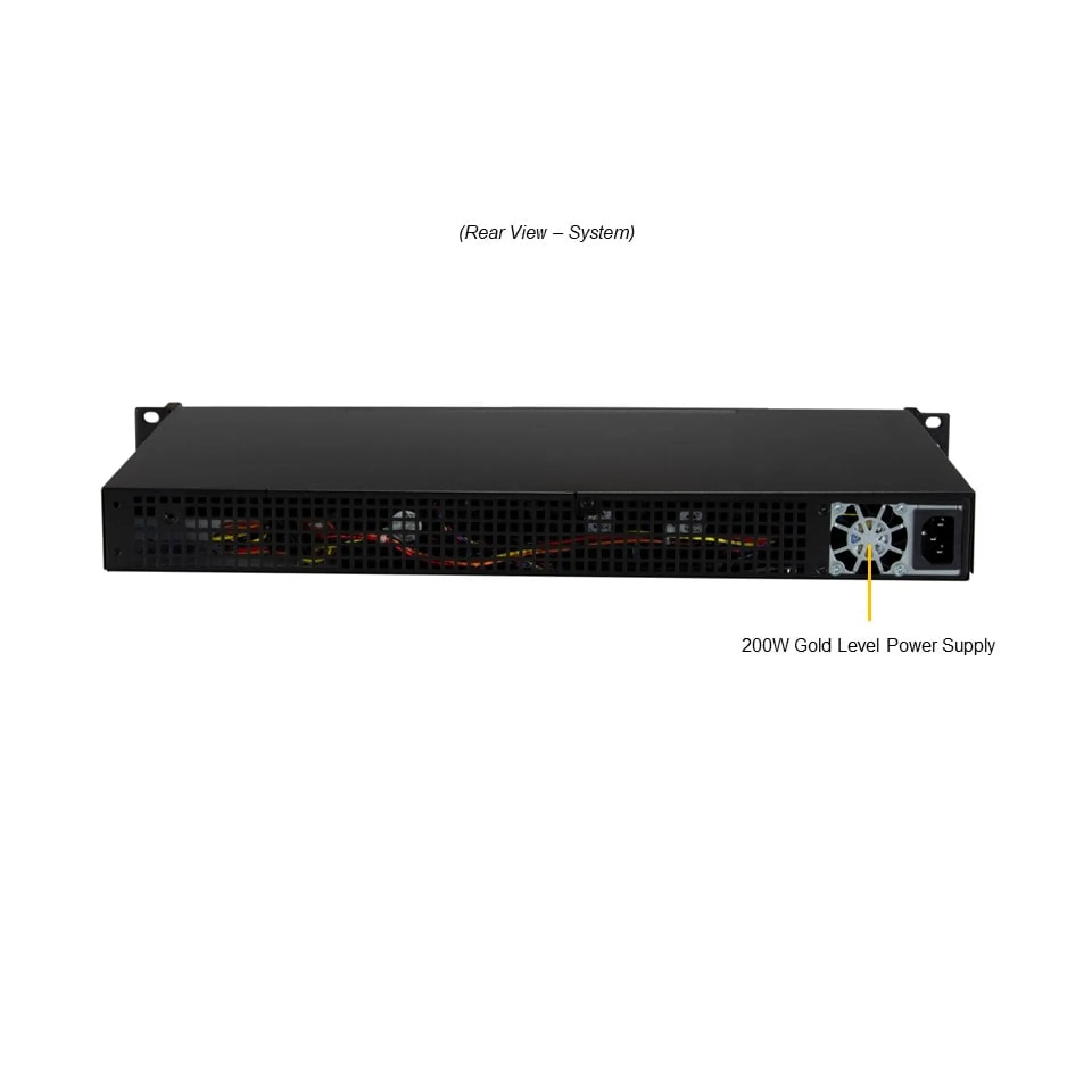 Supermicro SYS-510D-4C-FN6P-02-G1 rear view