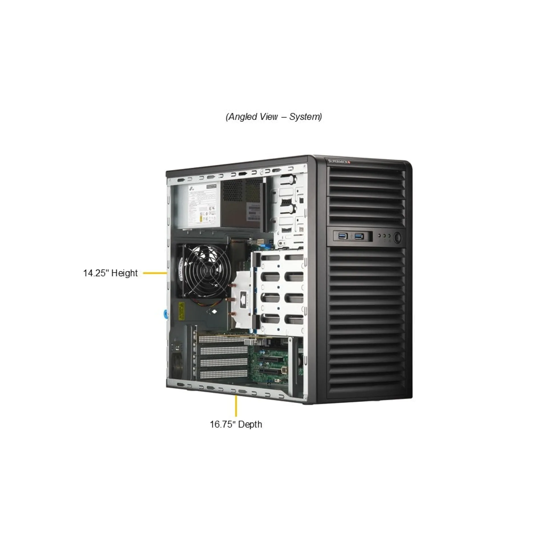 Supermicro SYS-531R-I angle view