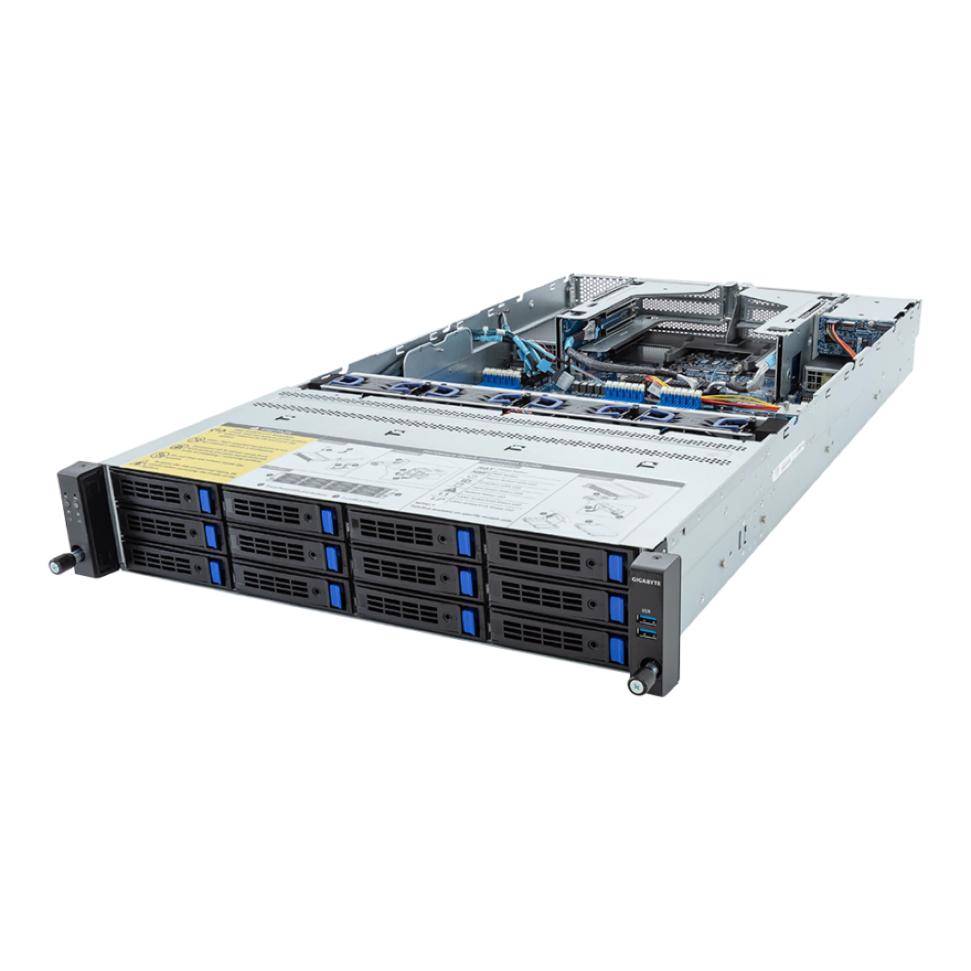 Gigabyte R283-Z90-AAD3 angle view