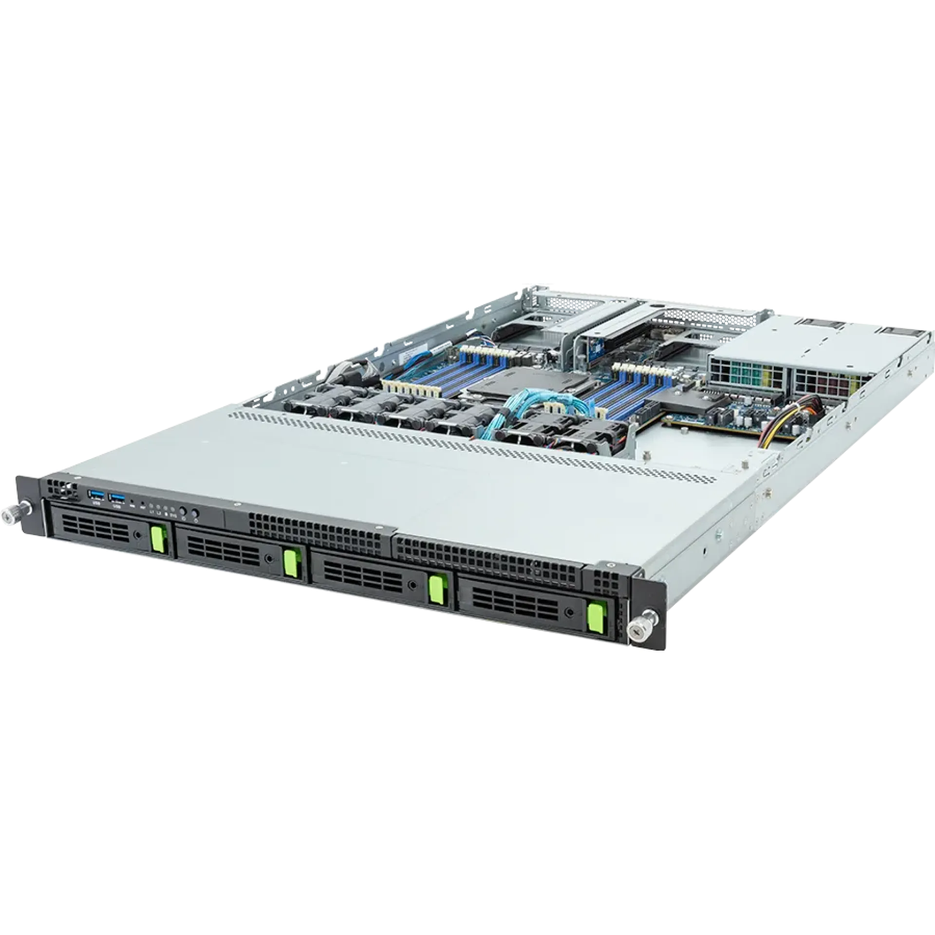 Gigabyte R163-P30-AAG1 angle view