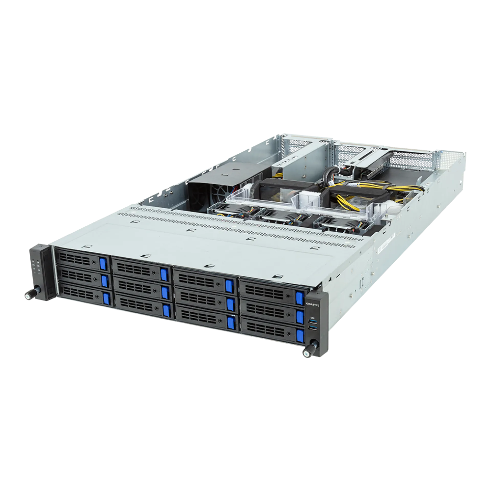Gigabyte R243-EG0-AAL1 angle view