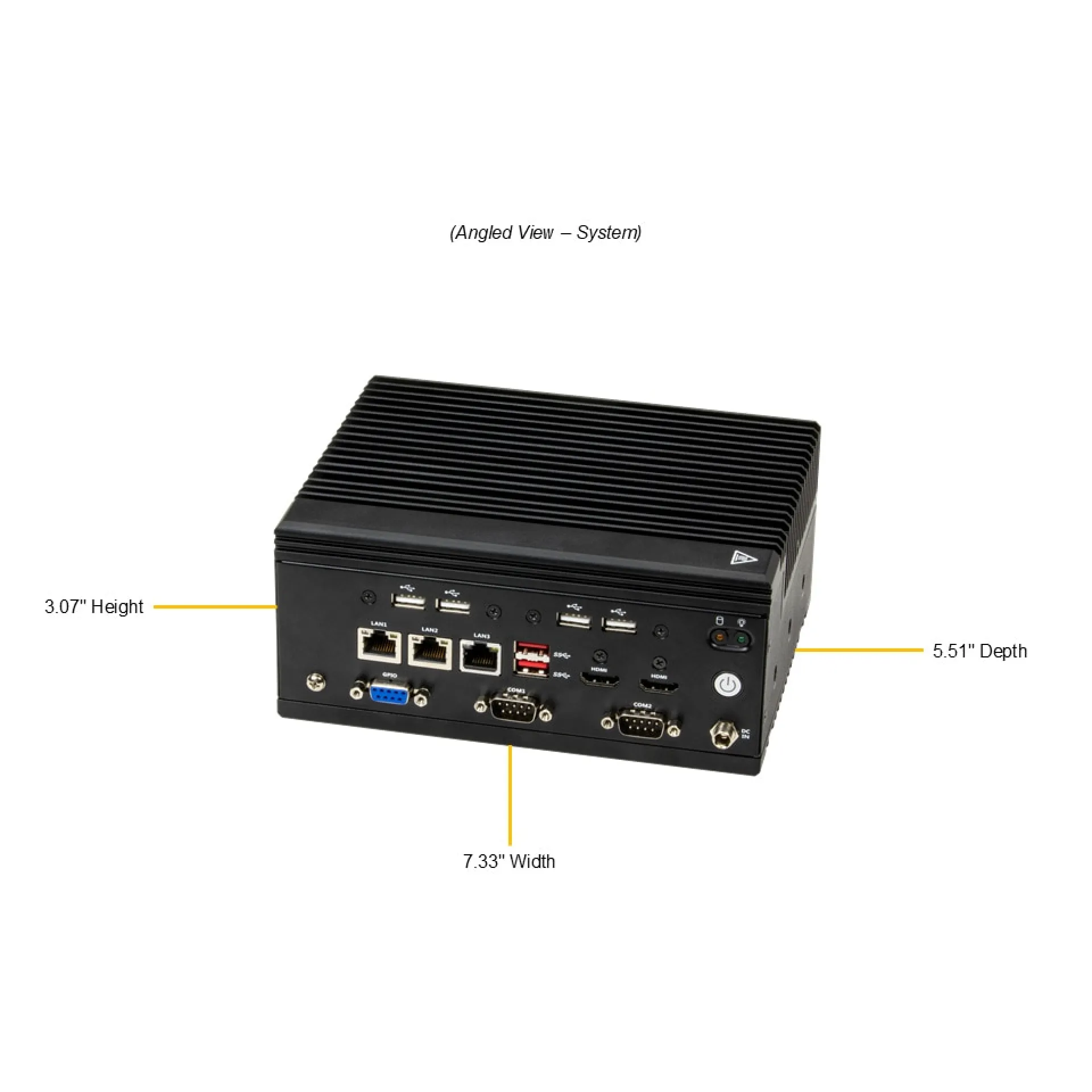 Supermicro SYS-E103-14P-H angle view