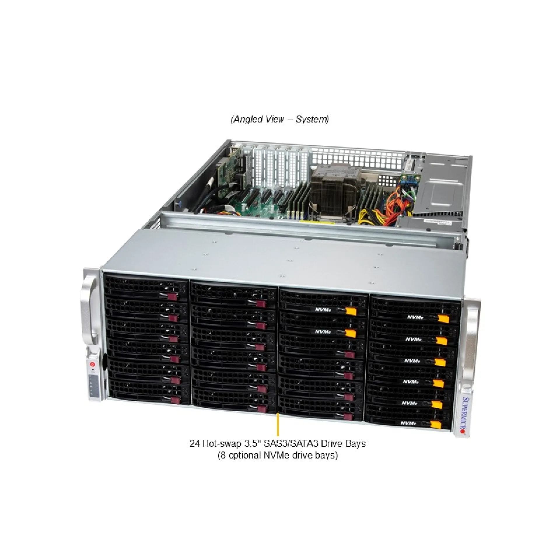 Supermicro SSG-542B-E1CR36H angle view