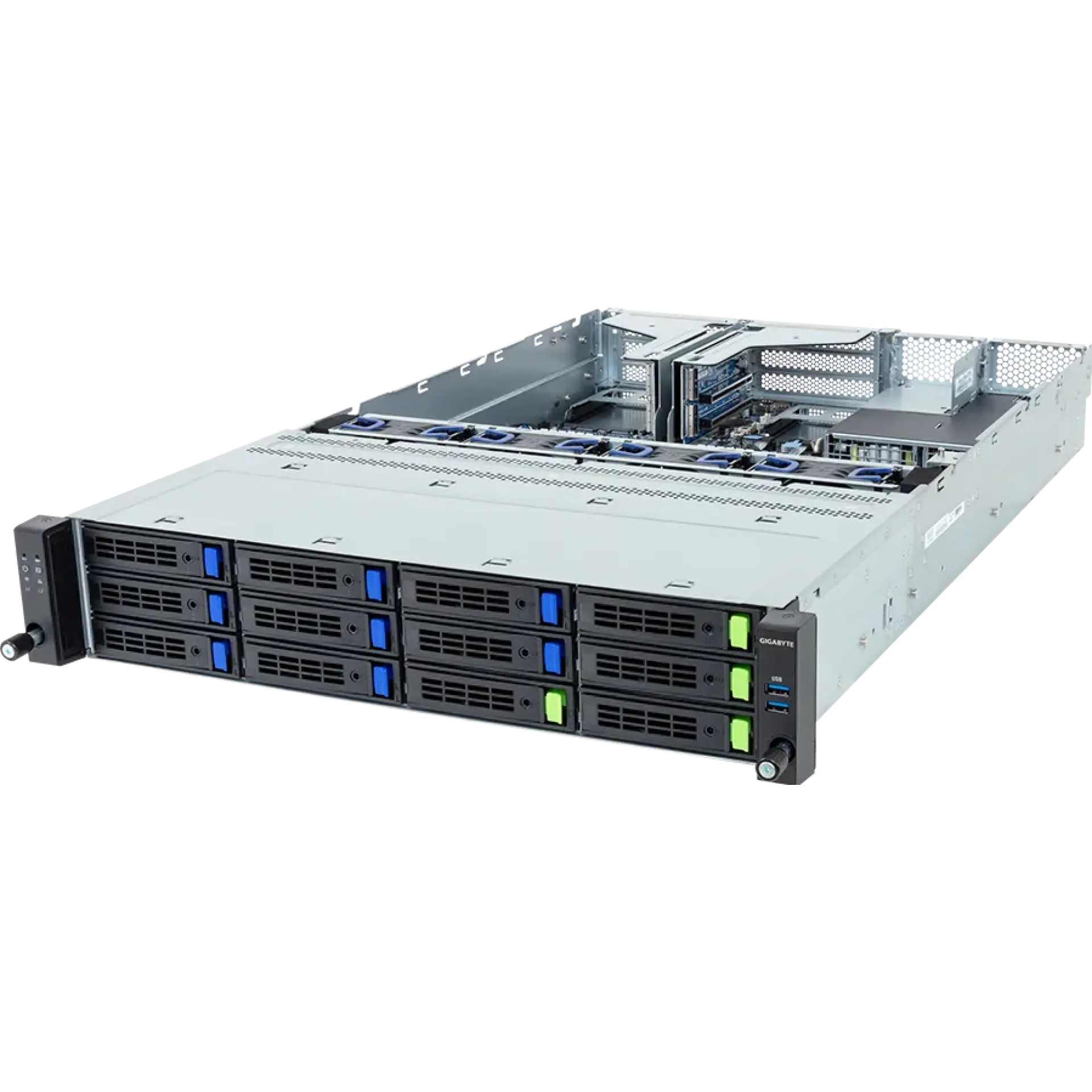 Gigabyte R243-E30-AAC1 angle view