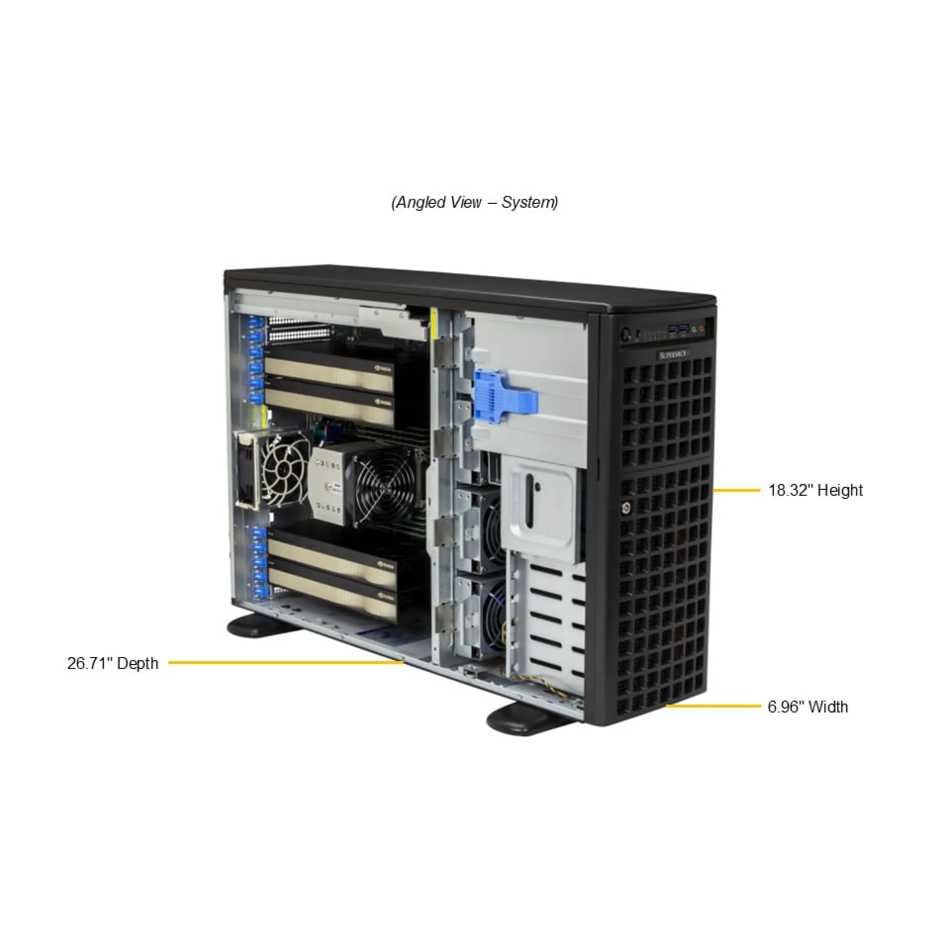 Supermicro SYS-542AW-TR angle view