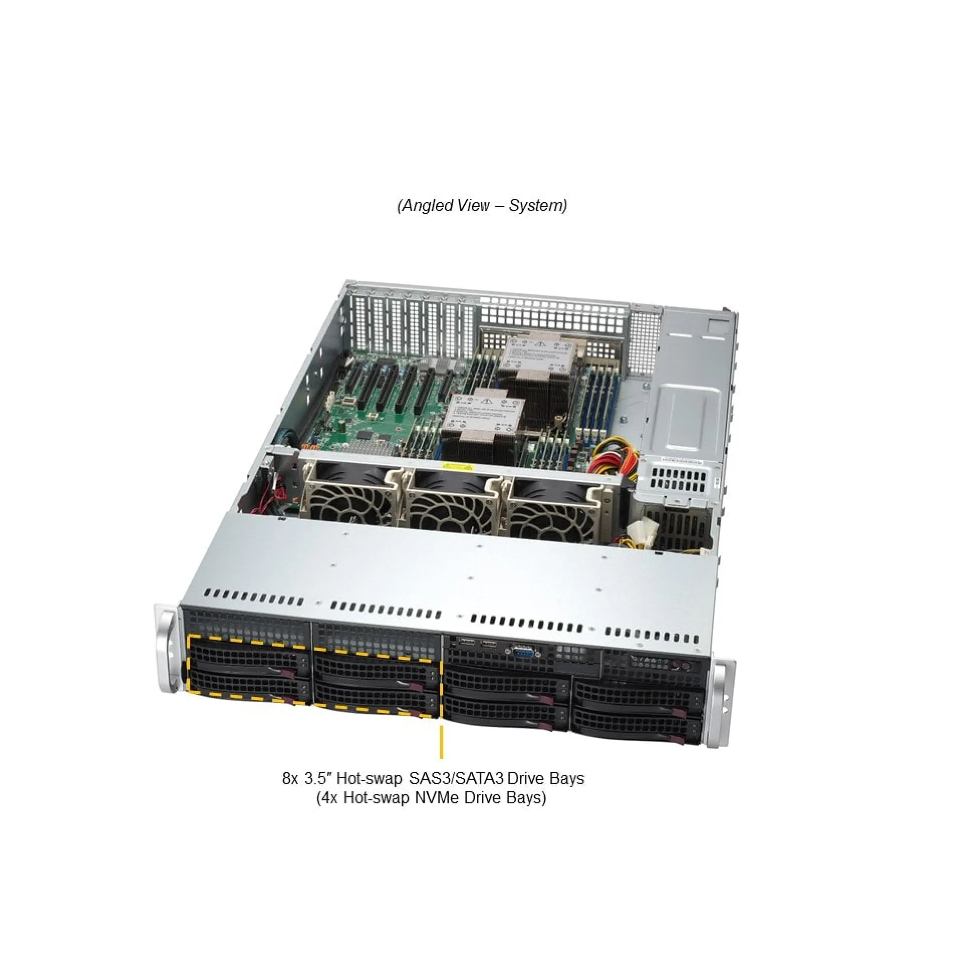 Supermicro SYS-621P-TR angle view