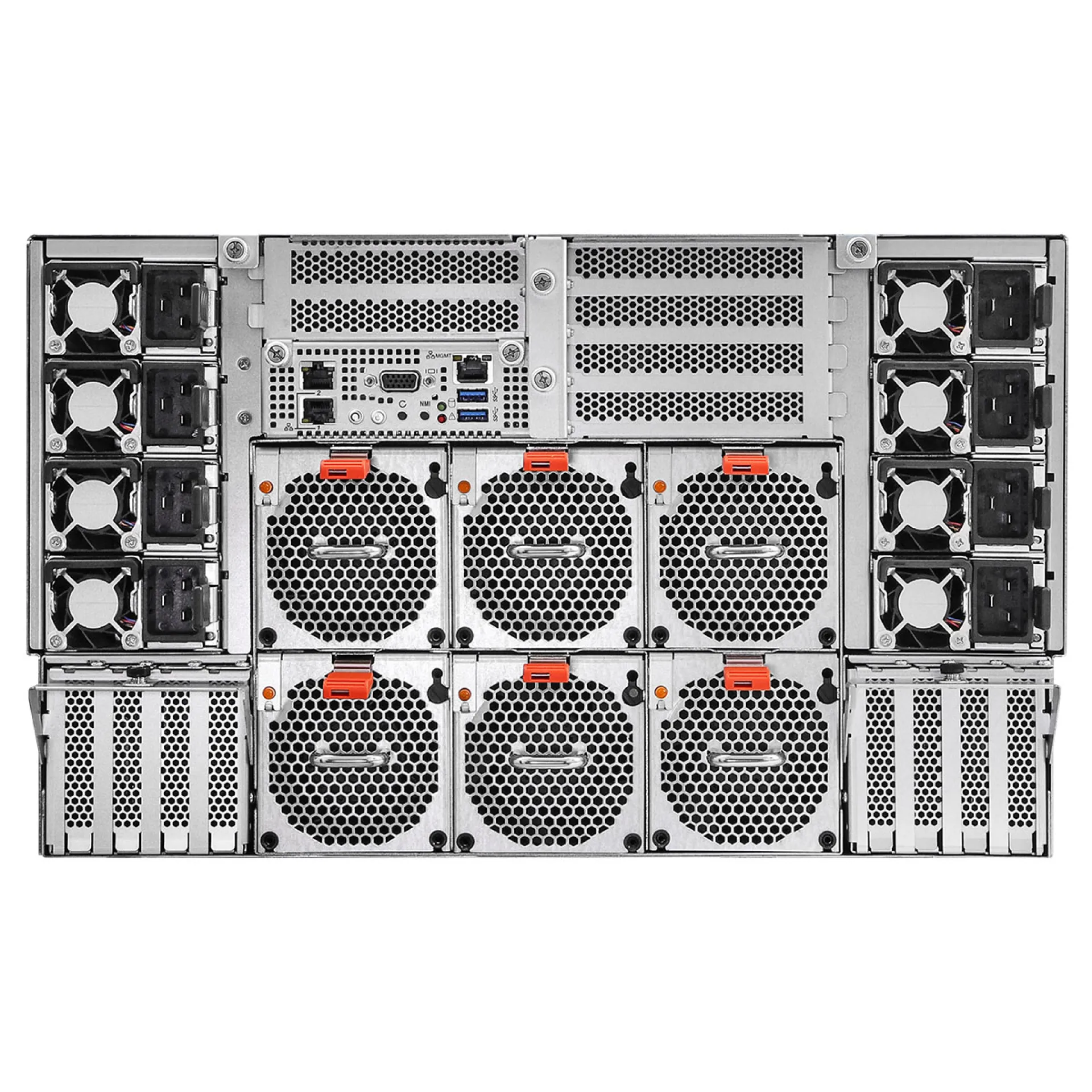 ASRock 6U8X-EGS2 H200 rear view