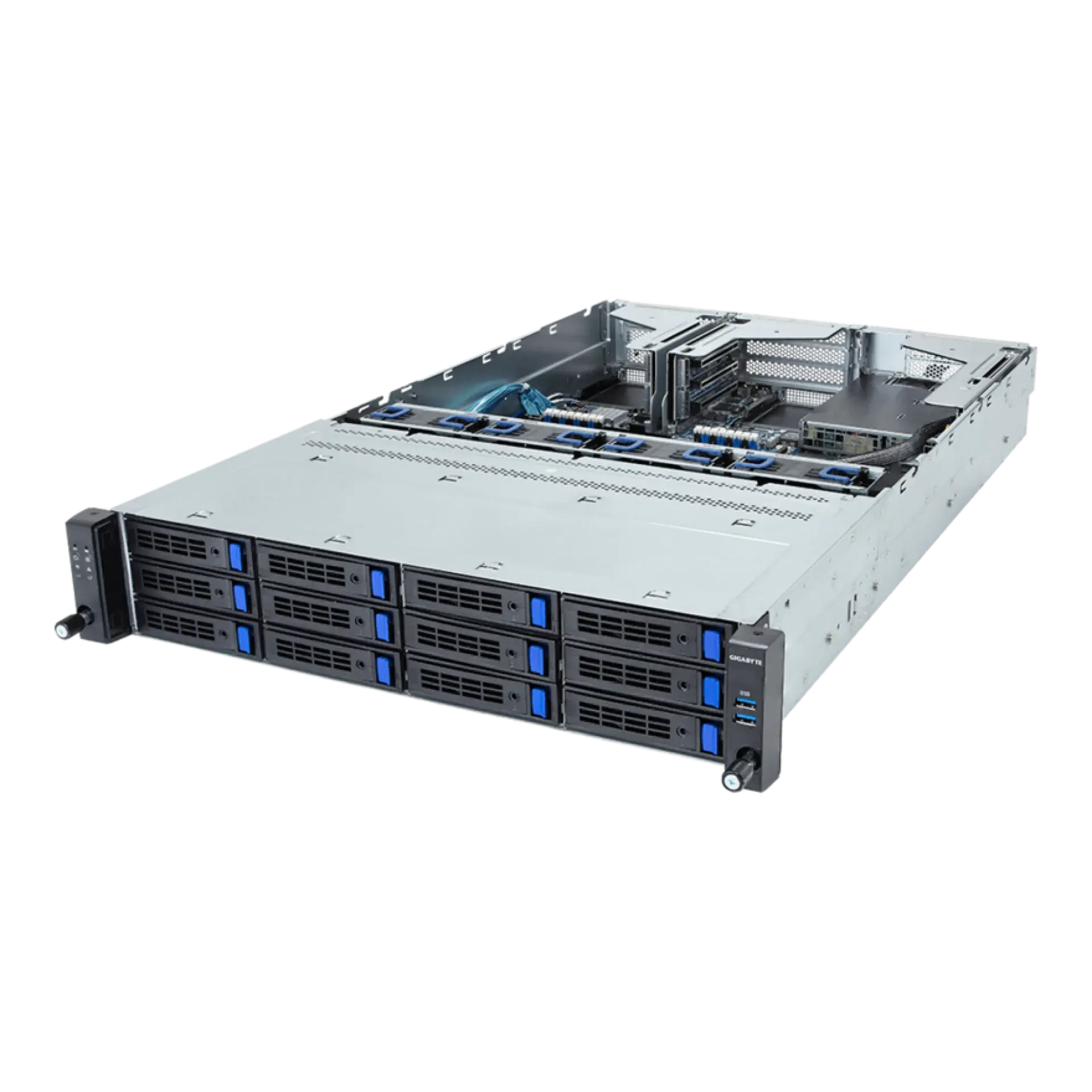 Gigabyte R263-S33-AAF1 angle view