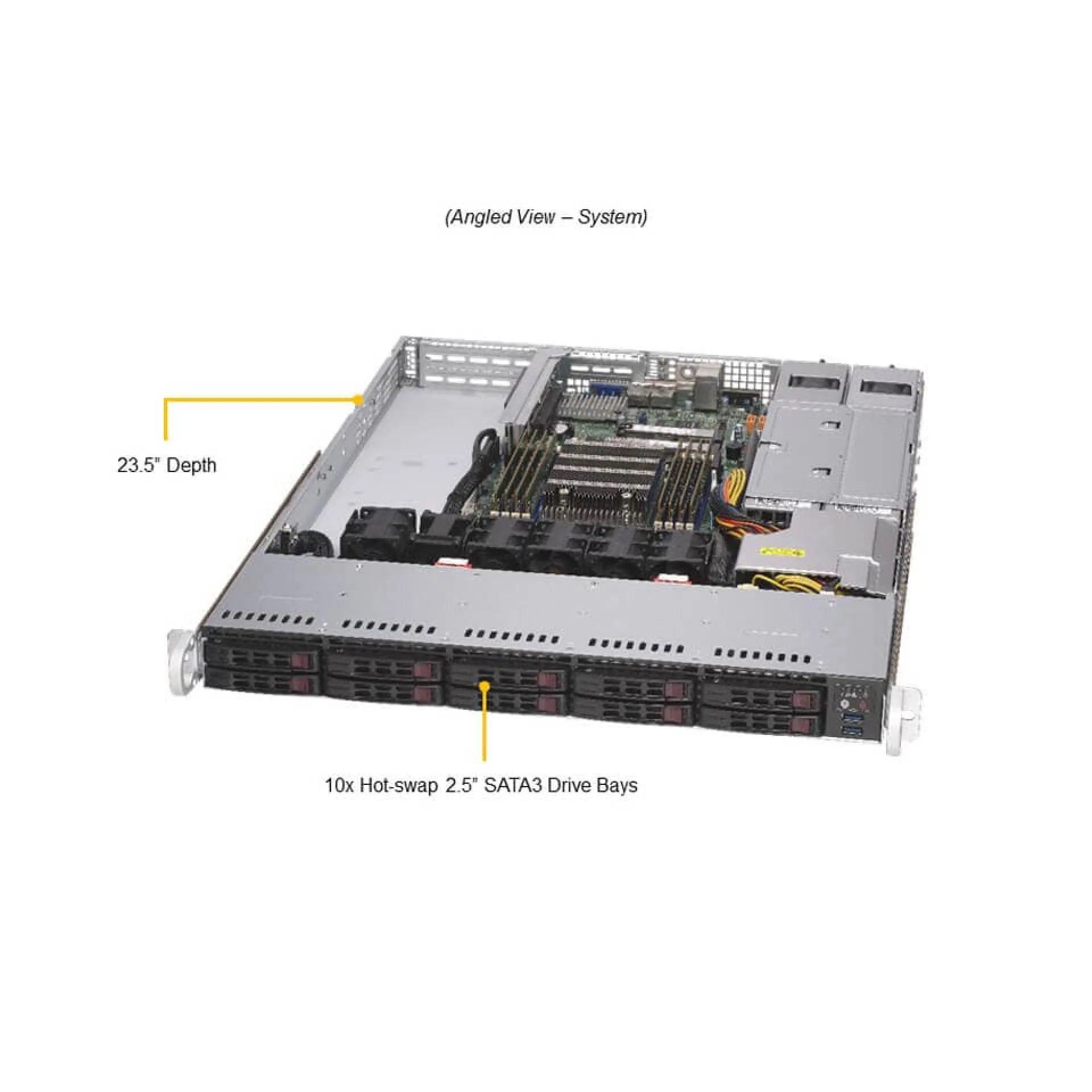 Supermicro AS-1114S-WTRT angle view