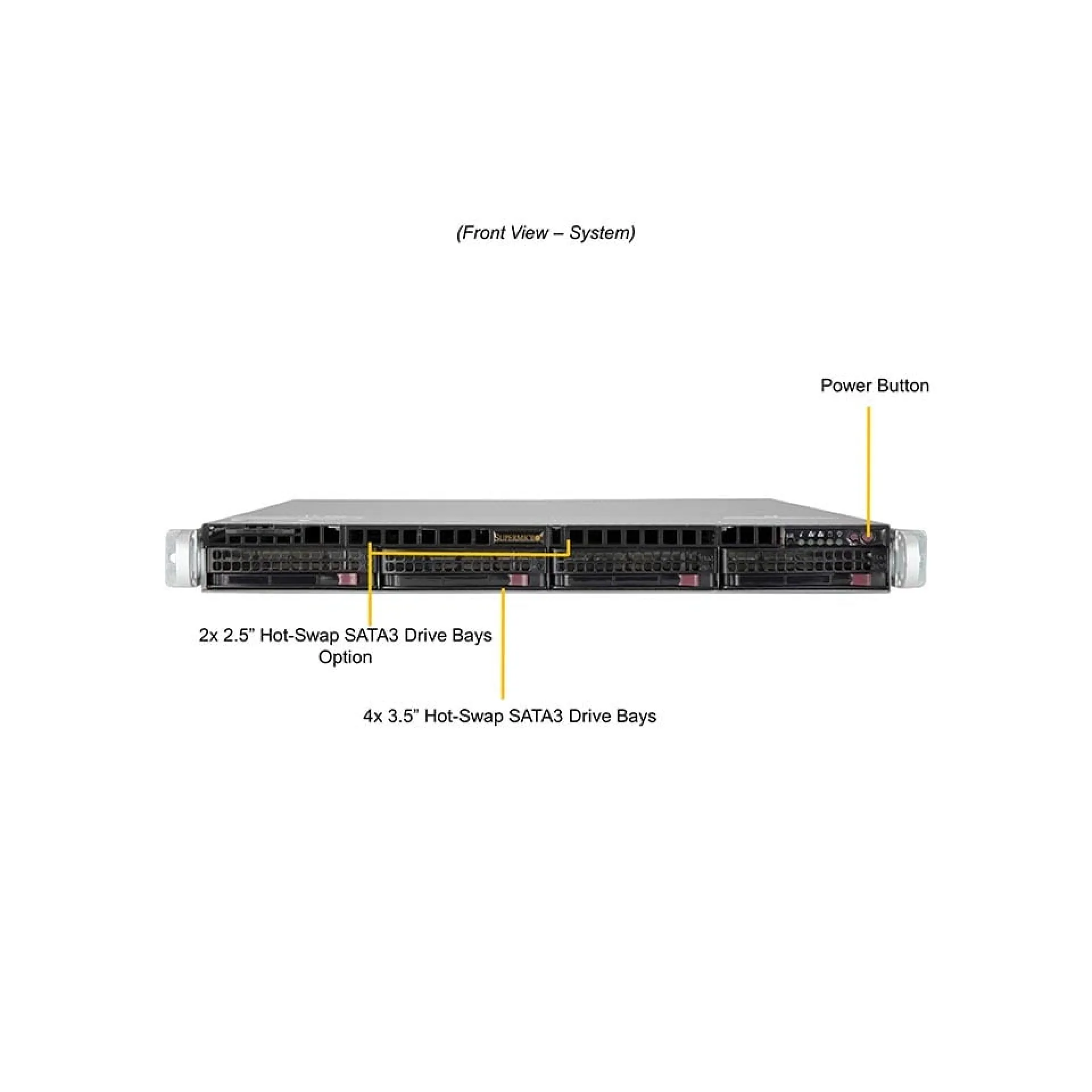 Supermicro SYS-5019P-WTR front view