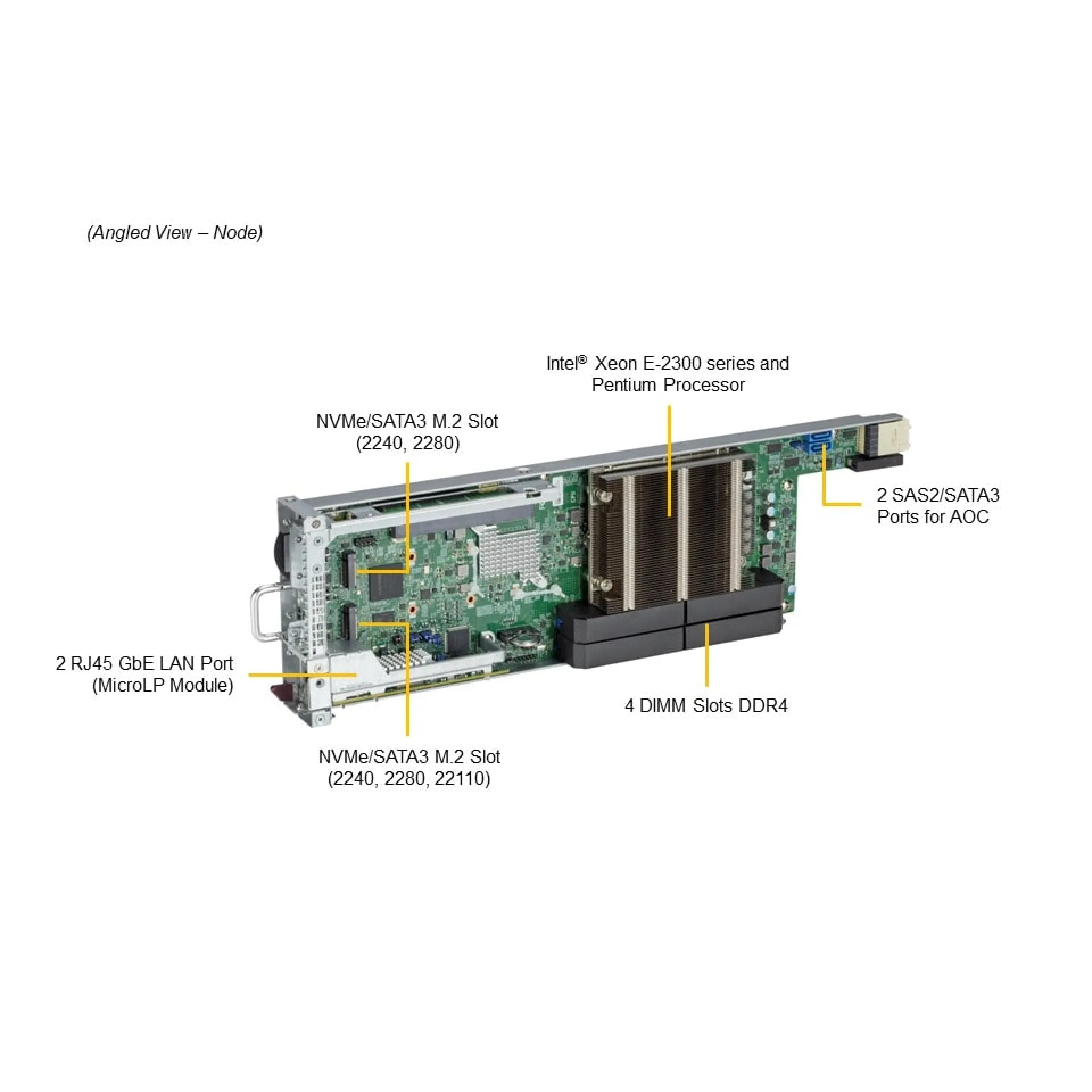 Supermicro SYS-530MT-H8TNR angle view