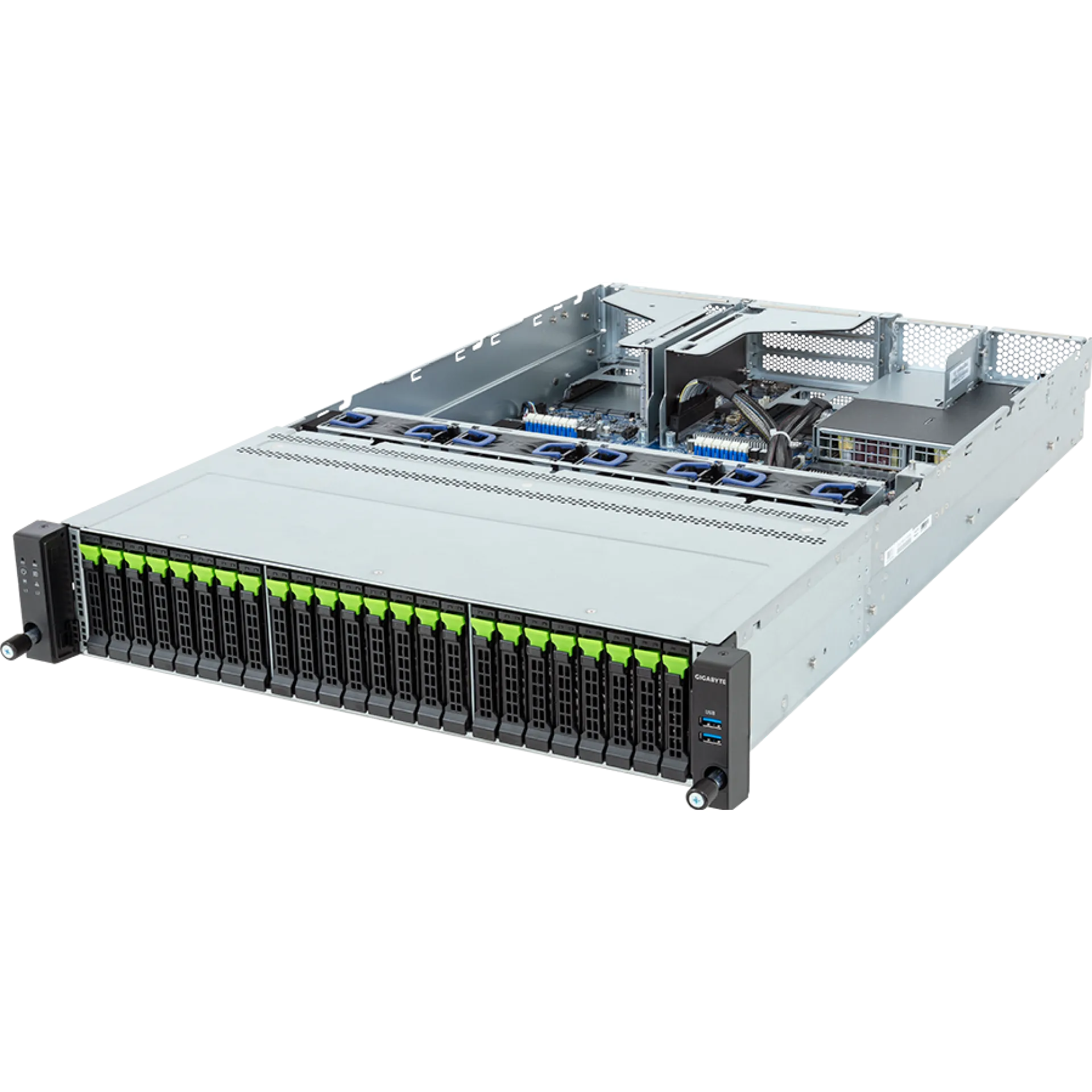 Gigabyte R263-Z36-AAJ1 angle view