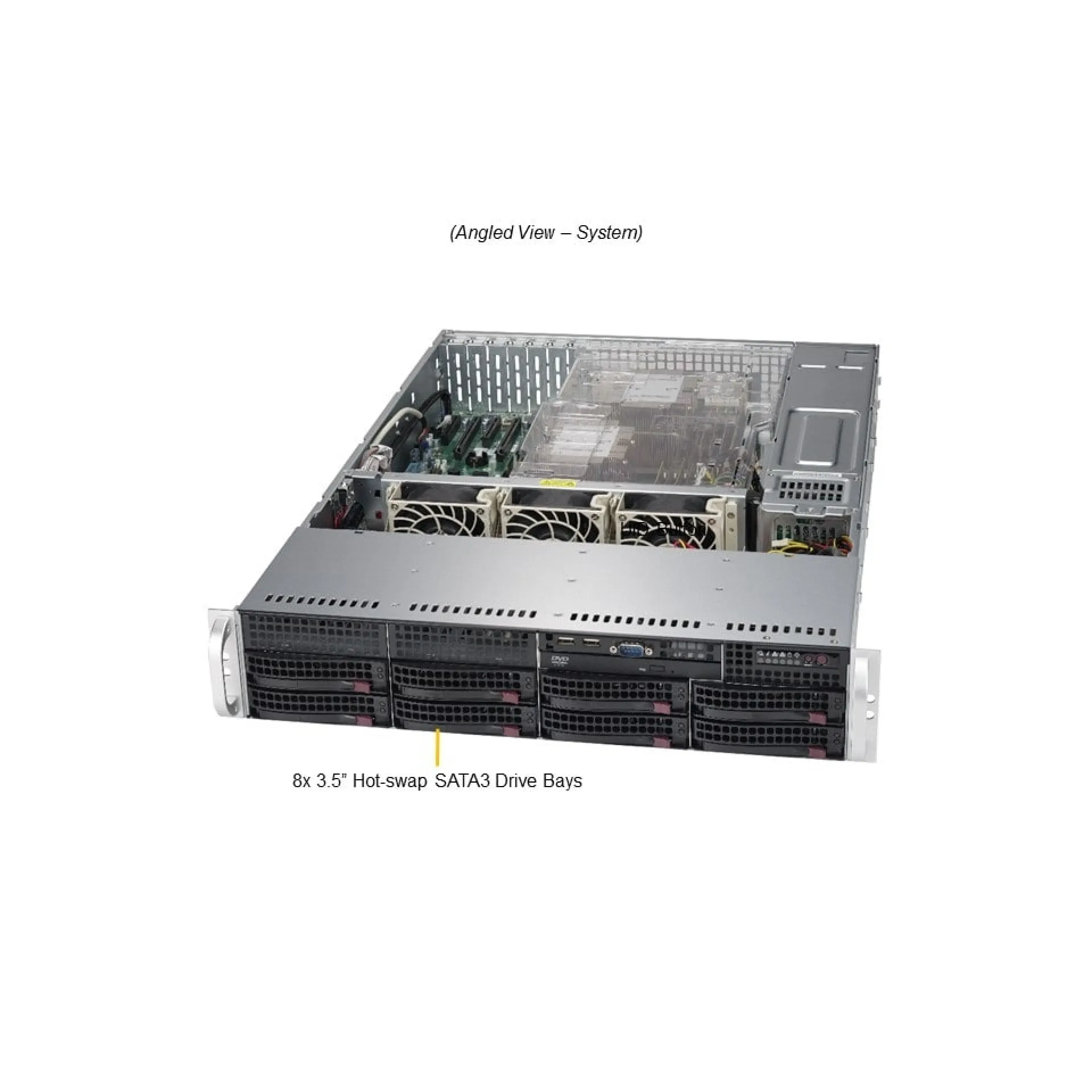 Supermicro SYS-6029P-TR angle view