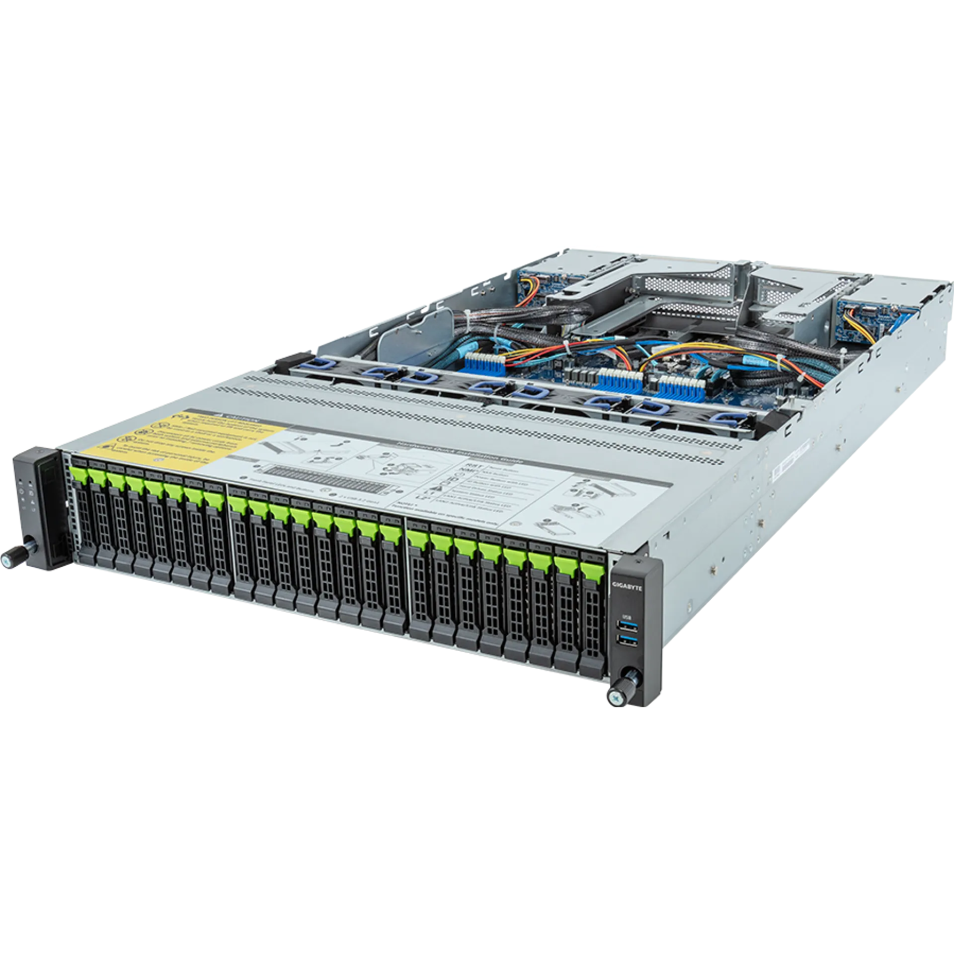 Gigabyte R283-Z92-AAJ1 angle view