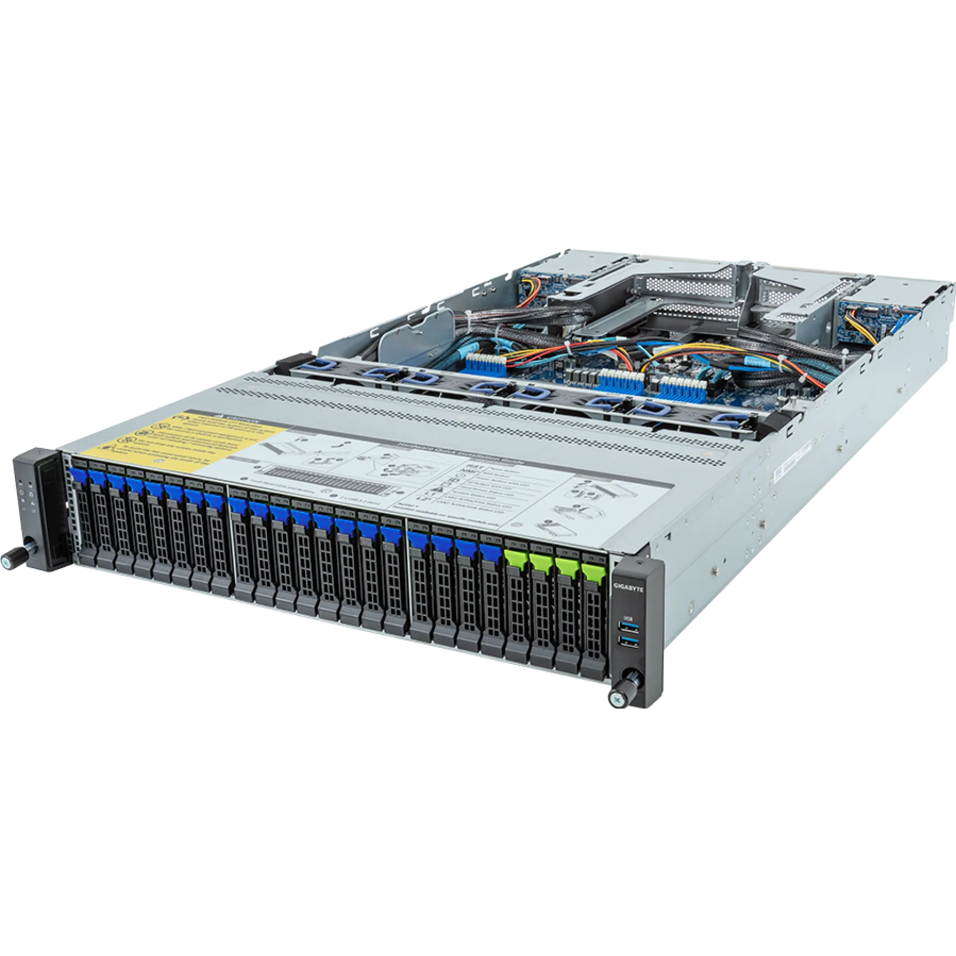 Gigabyte R283-Z92-AAJ3 angle view