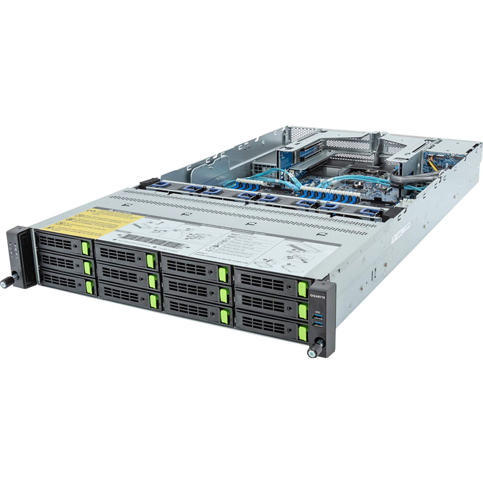 Gigabyte R283-S96-AAJ1 angle view