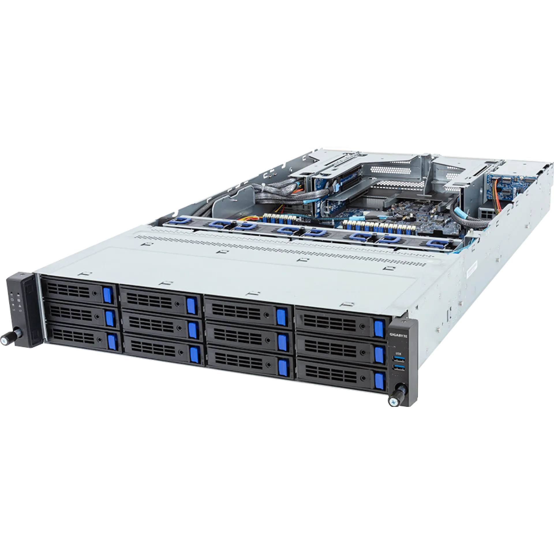 Gigabyte R283-S91-AAE2 angle view