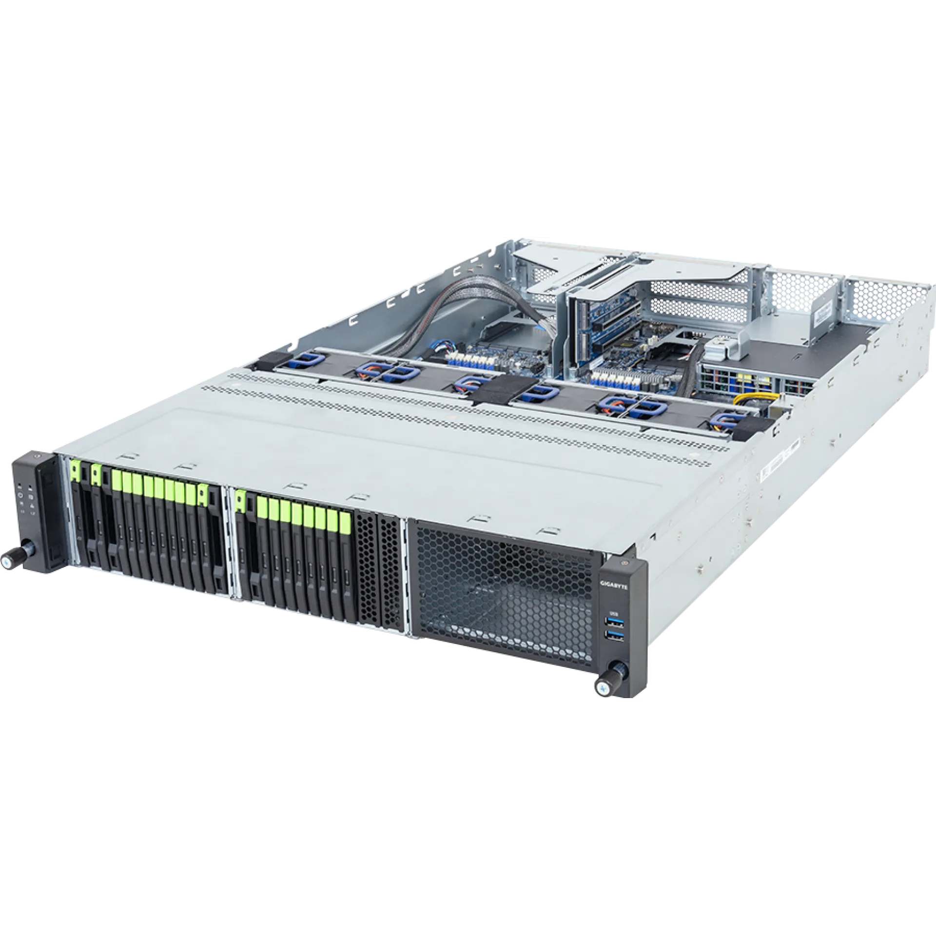 Gigabyte R263-Z39-AAJ2 angle view