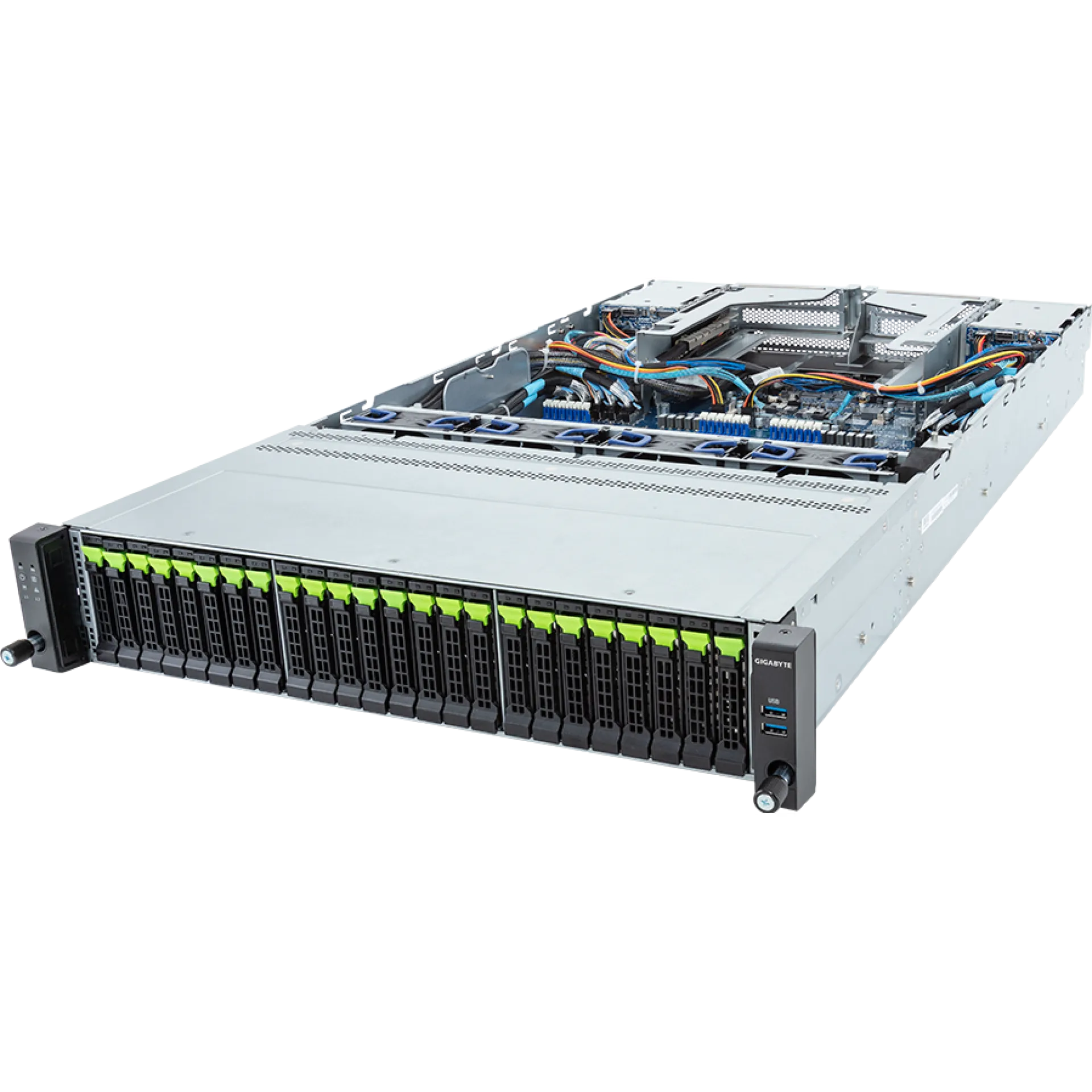 Gigabyte R283-Z96-AAE1 angle view