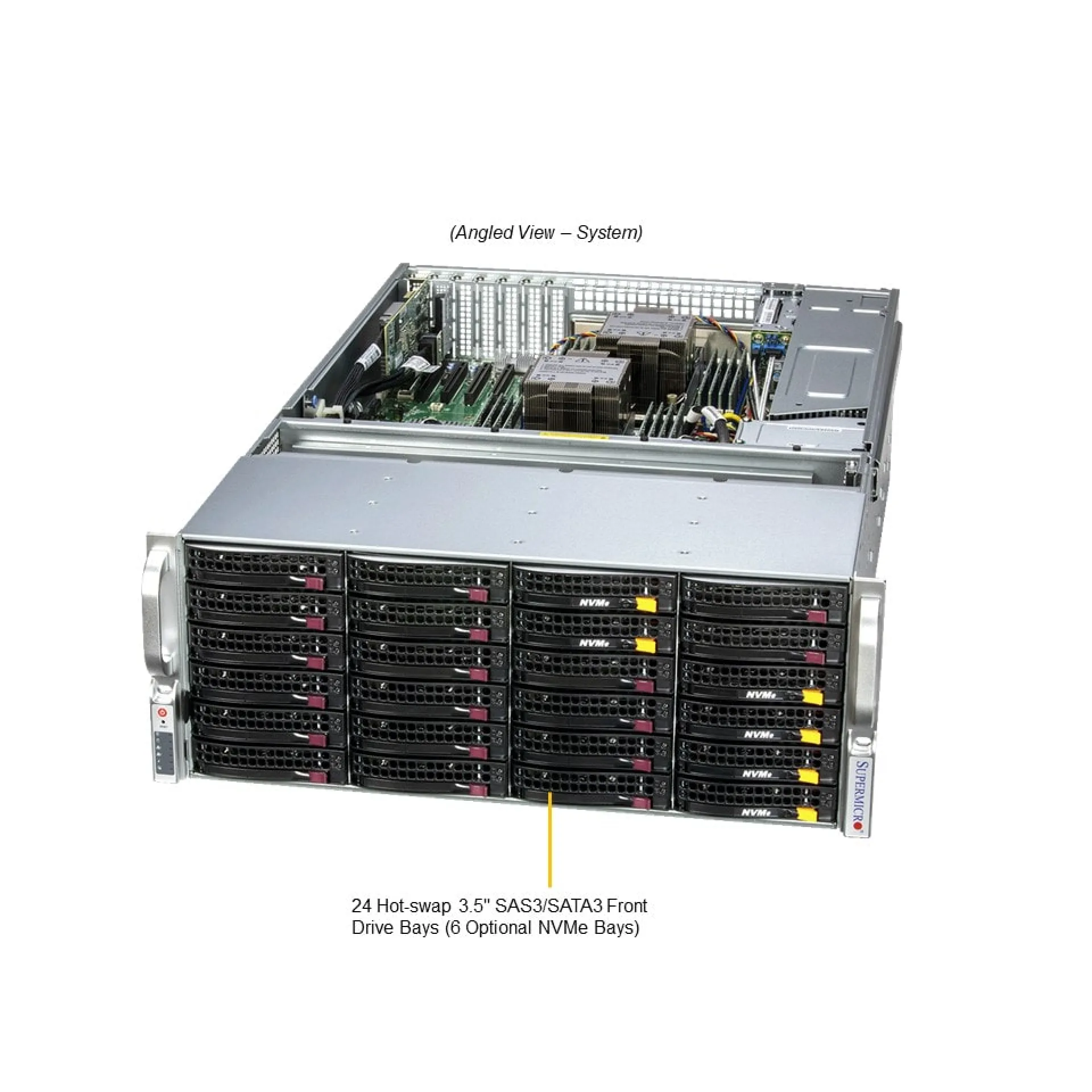 Supermicro SSG-641E-E1CR36L angle view