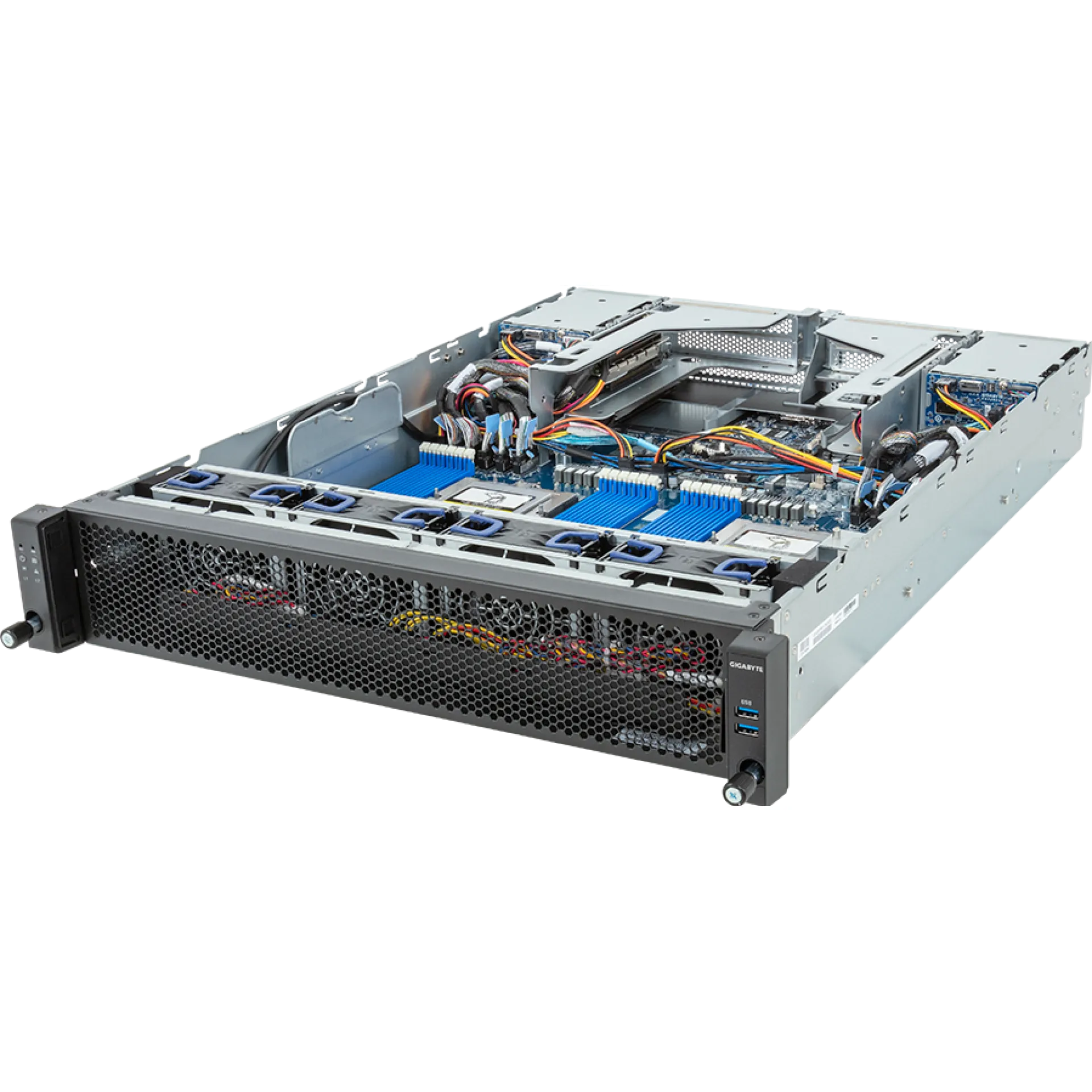 Gigabyte E283-Z91-AAV1 angle view