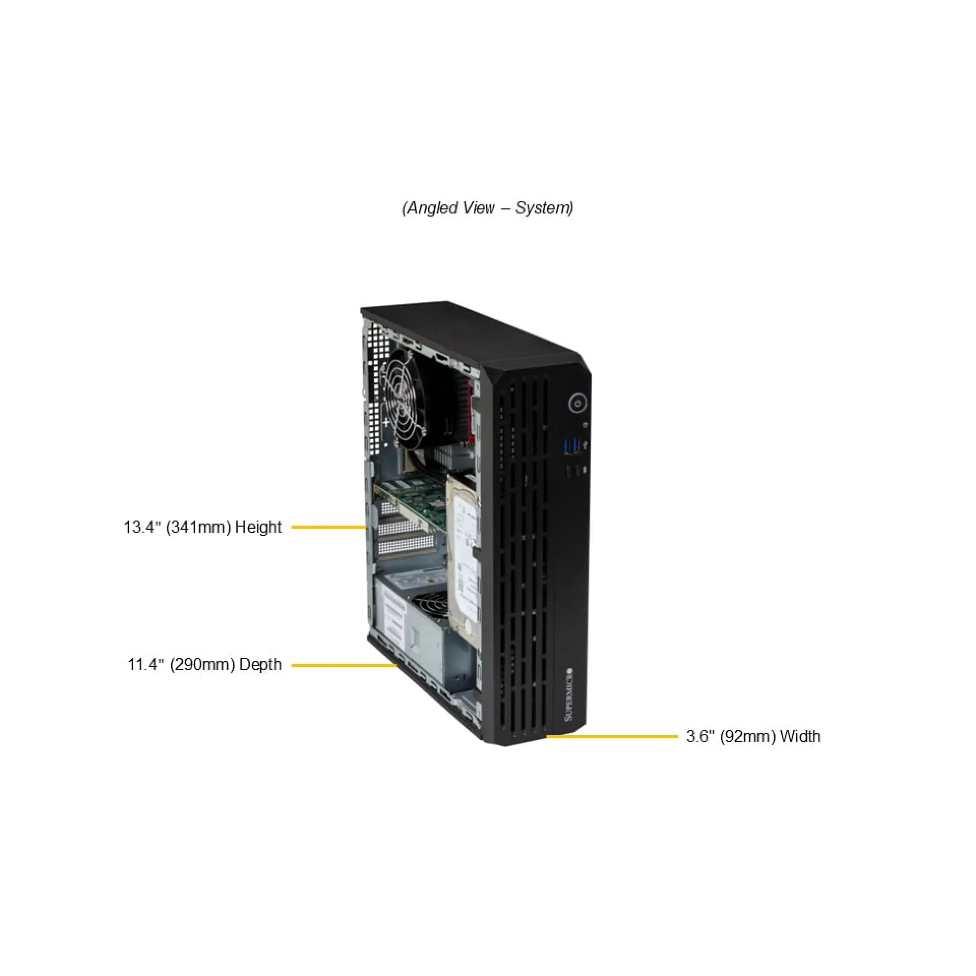 Supermicro SYS-521AD-LN2 angle view