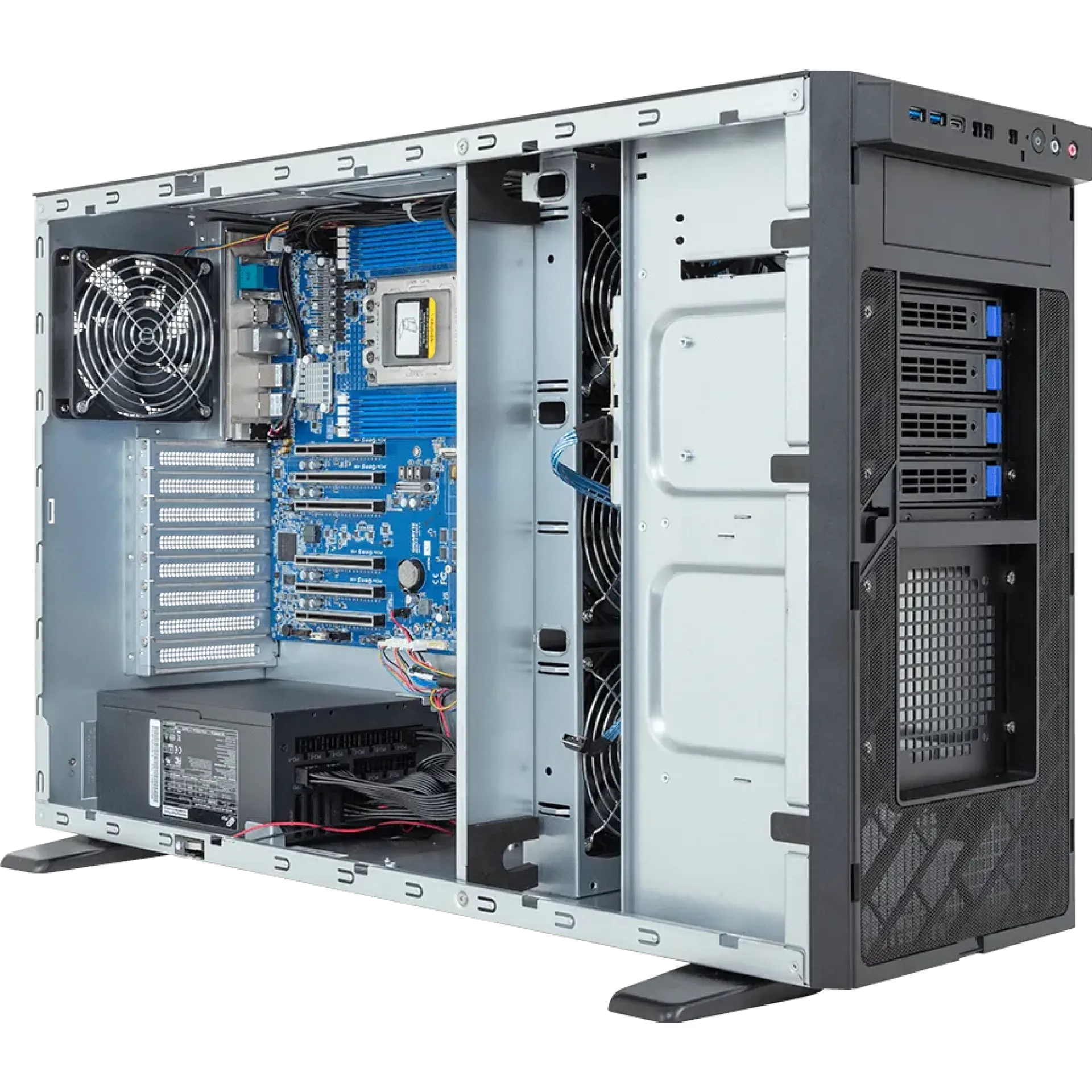 Gigabyte W773-H5D-AAF1 angle view