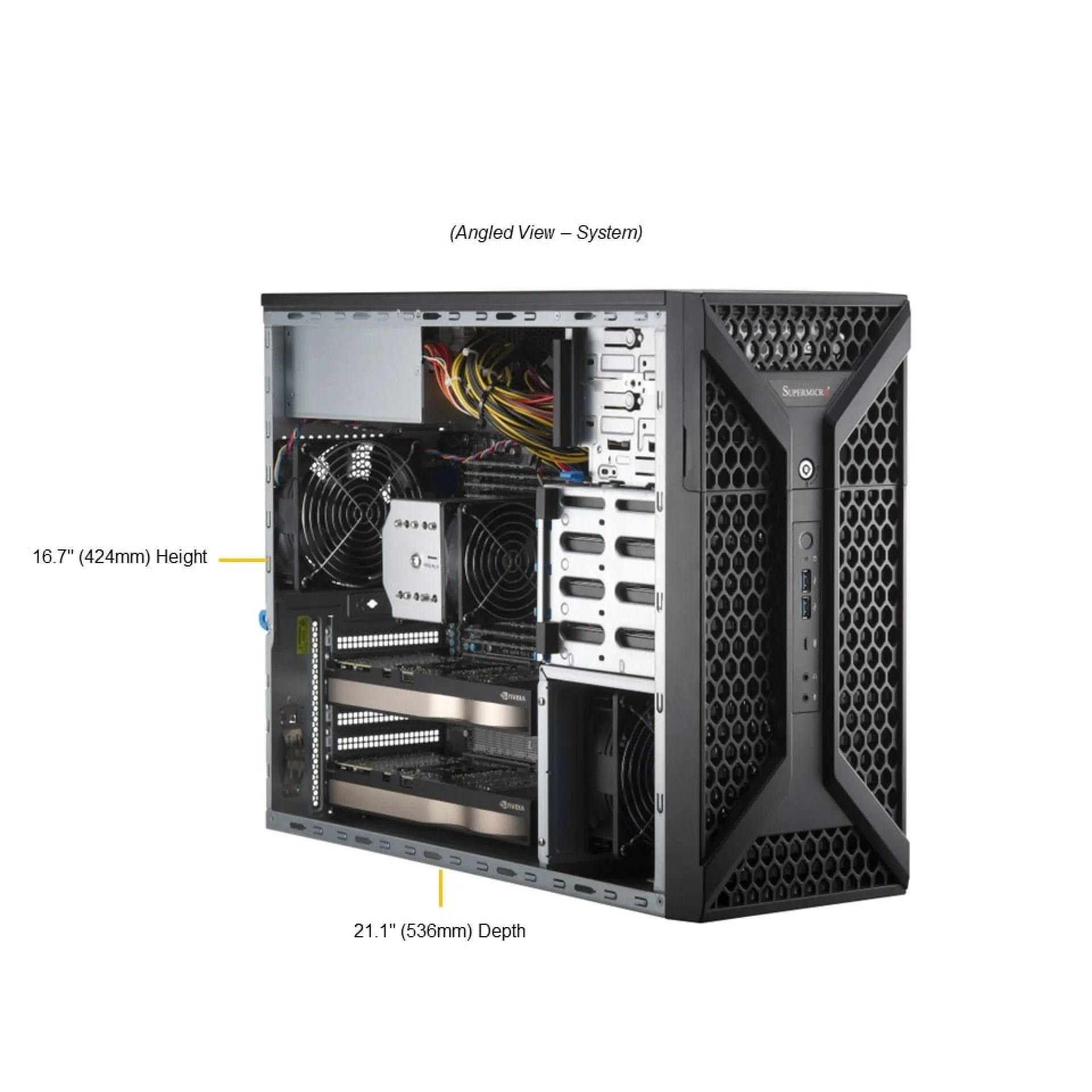 Supermicro SYS-531A-I angle view