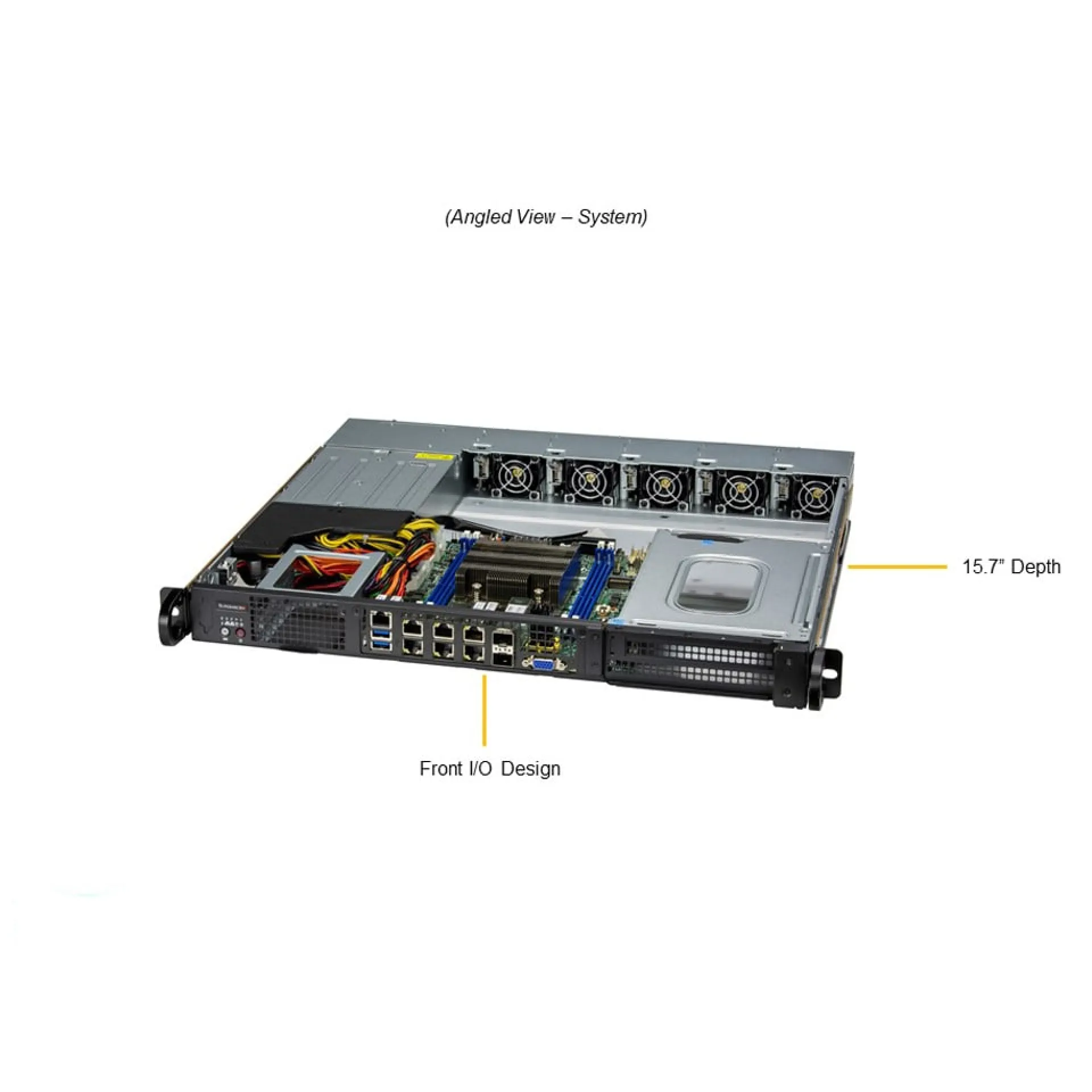 Supermicro SYS-110D-20C-FRAN8TP angle view