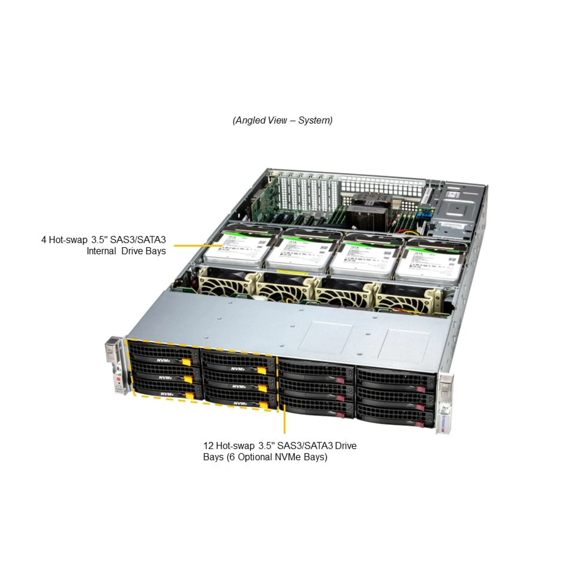 Supermicro SSG-621E-ACR16H angle view