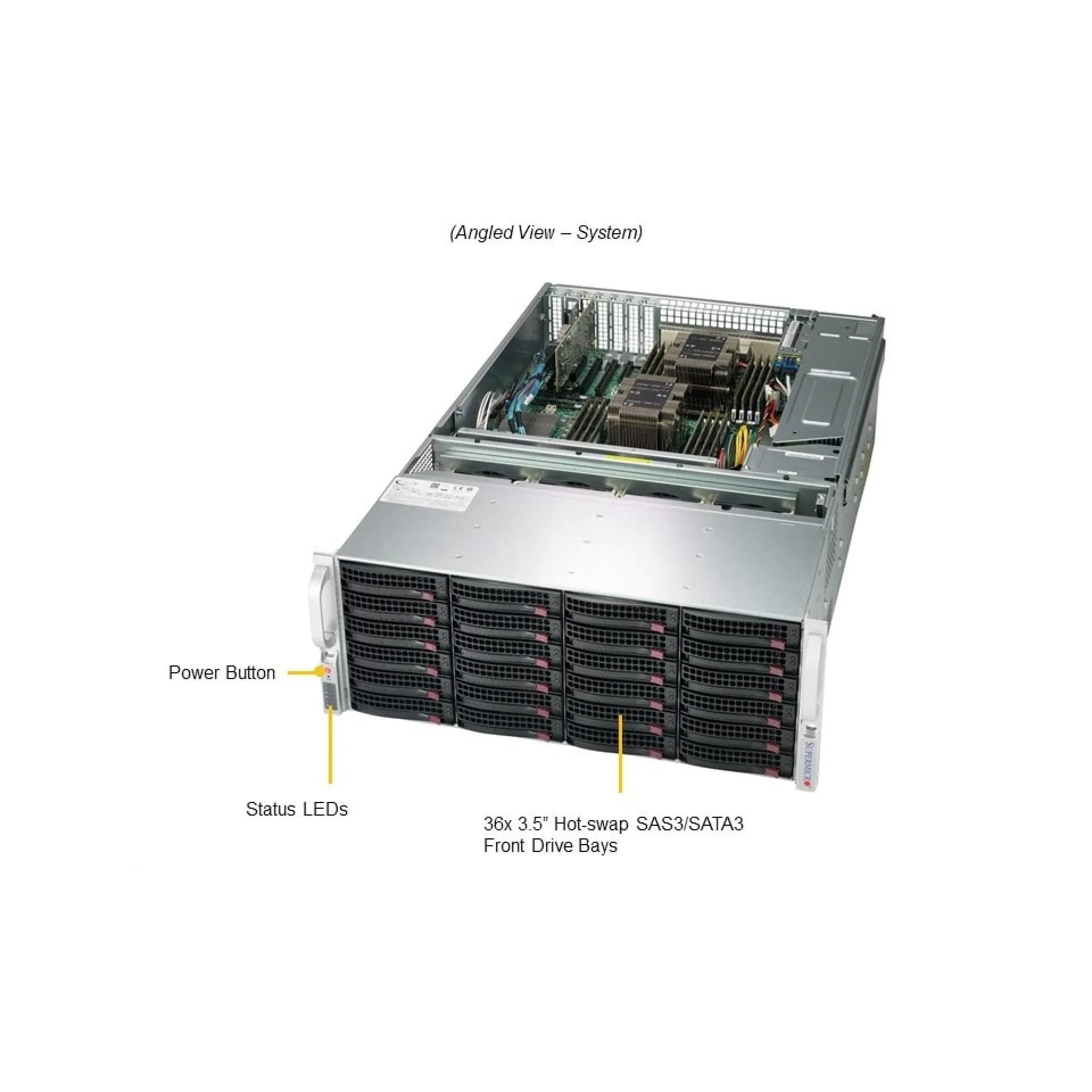 Supermicro SSG-6049P-E1CR36L angle view
