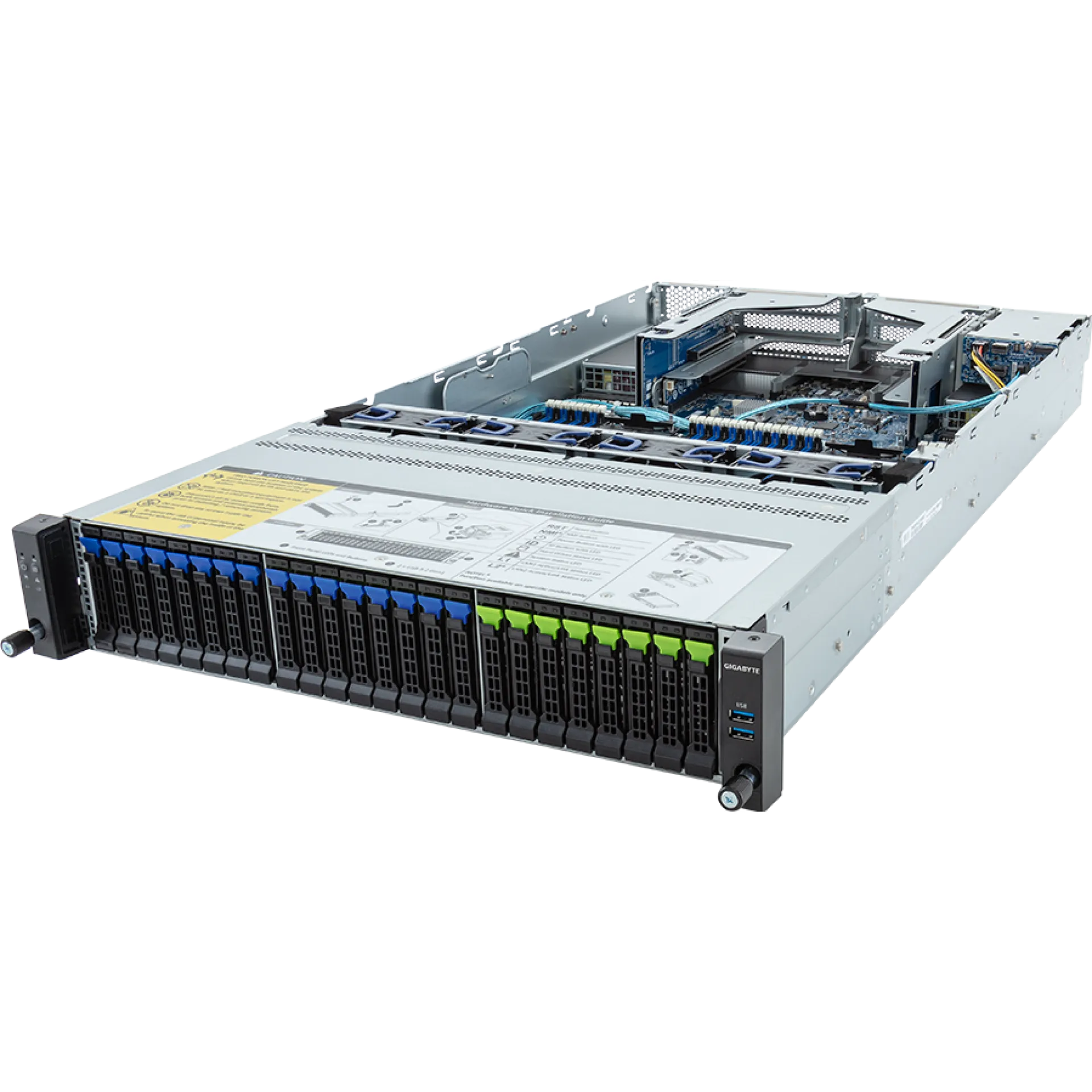 Gigabyte R283-S98-AAJ2 angle view