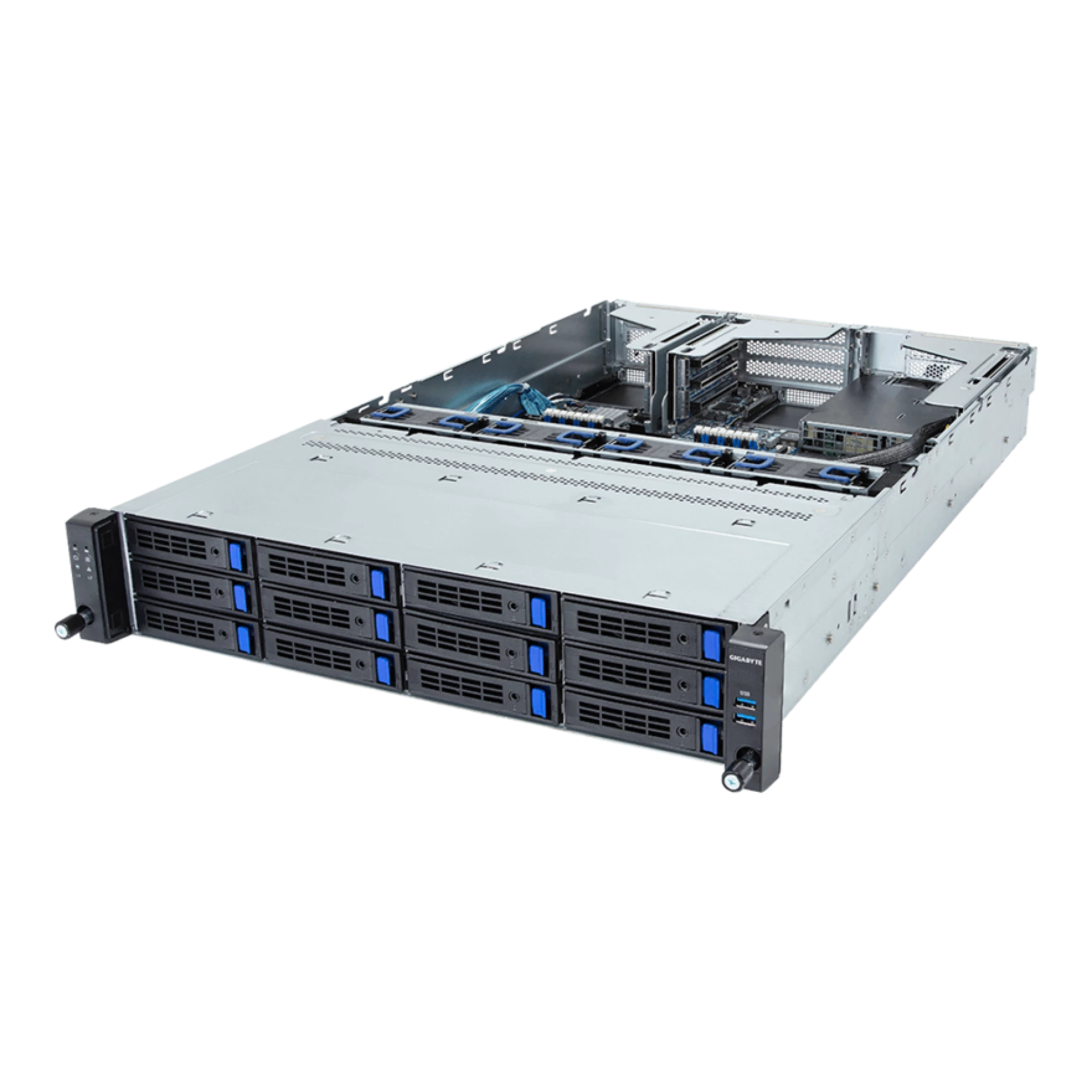 Gigabyte R263-S33-AAF1 angle view