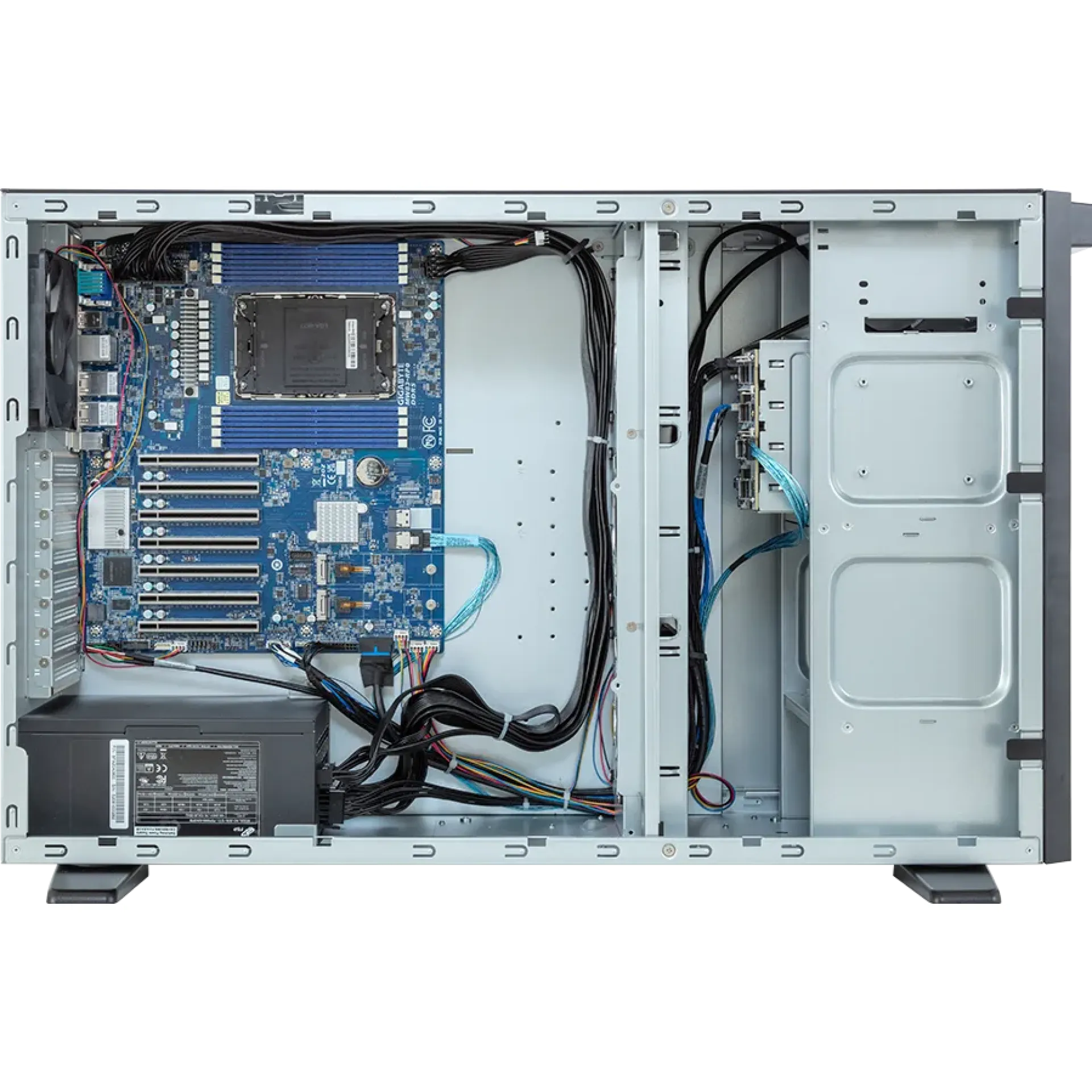 Gigabyte W773-W80 side view