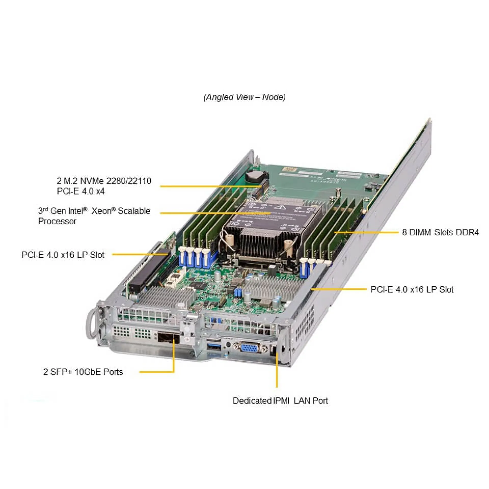 Supermicro SYS-210TP-HPTR angle view