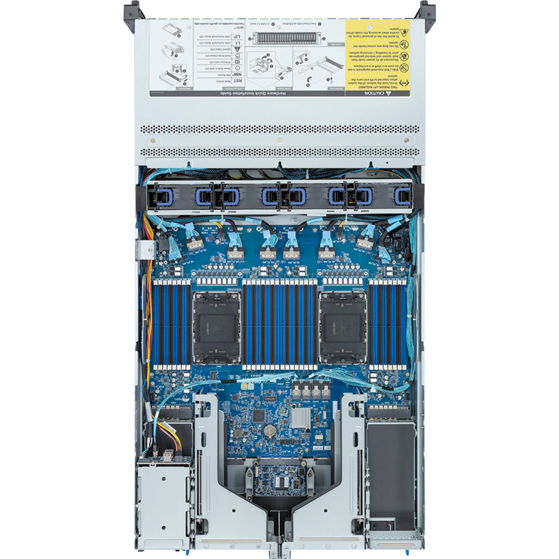 Gigabyte R283-S95-AAH1 top view