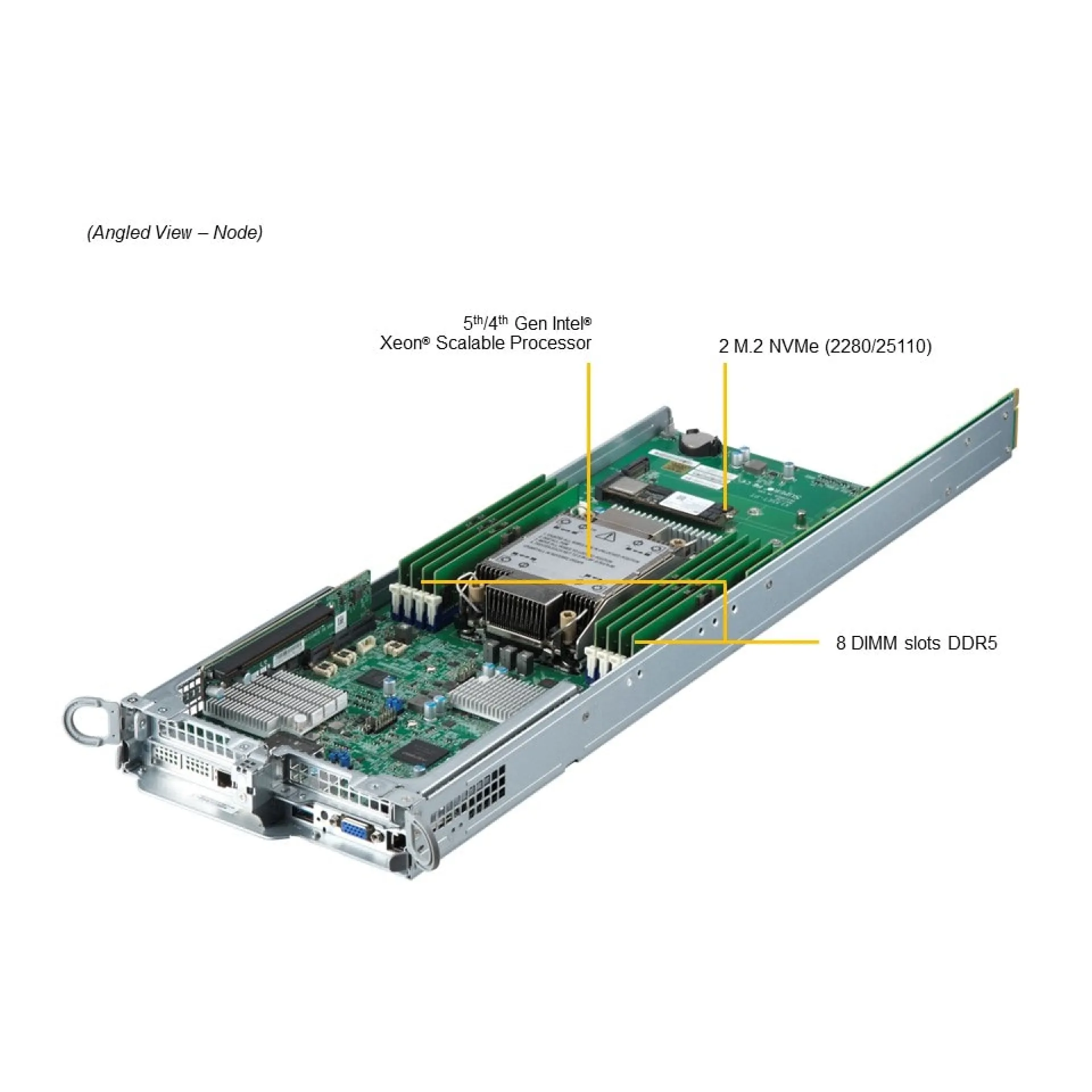 Supermicro SYS-211TP-HPTRD angle view