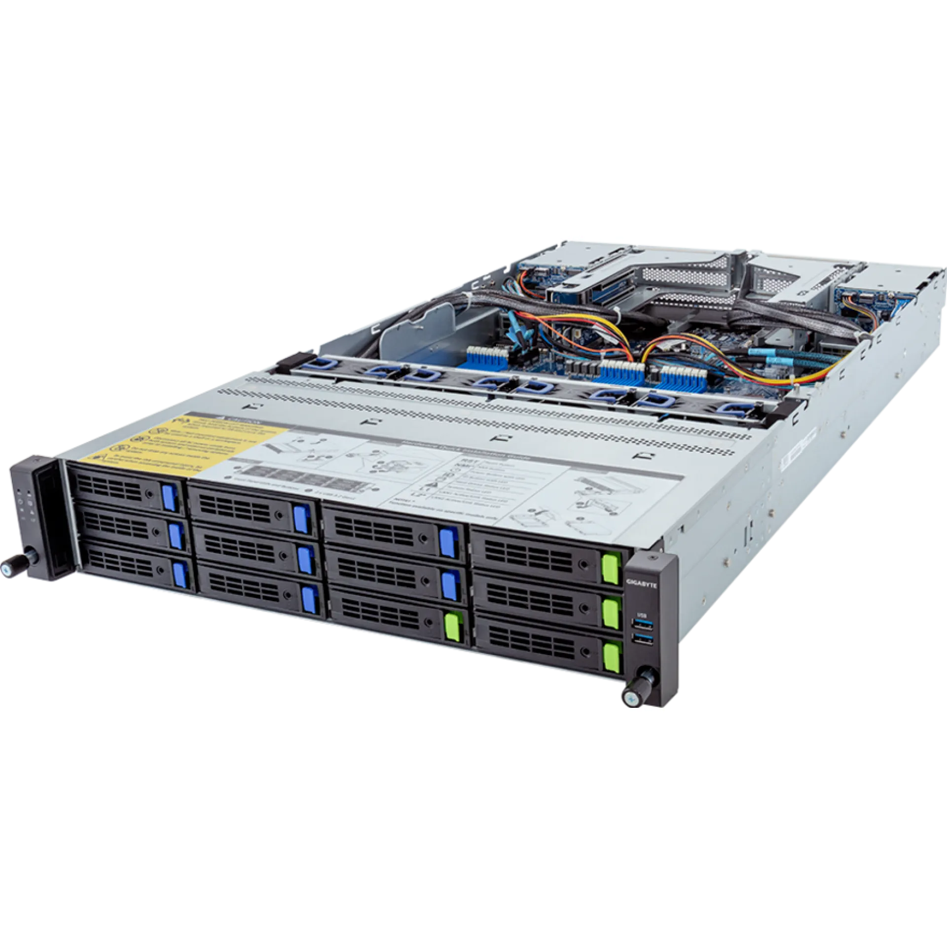 Gigabyte R283-Z90-AAD1 angle view