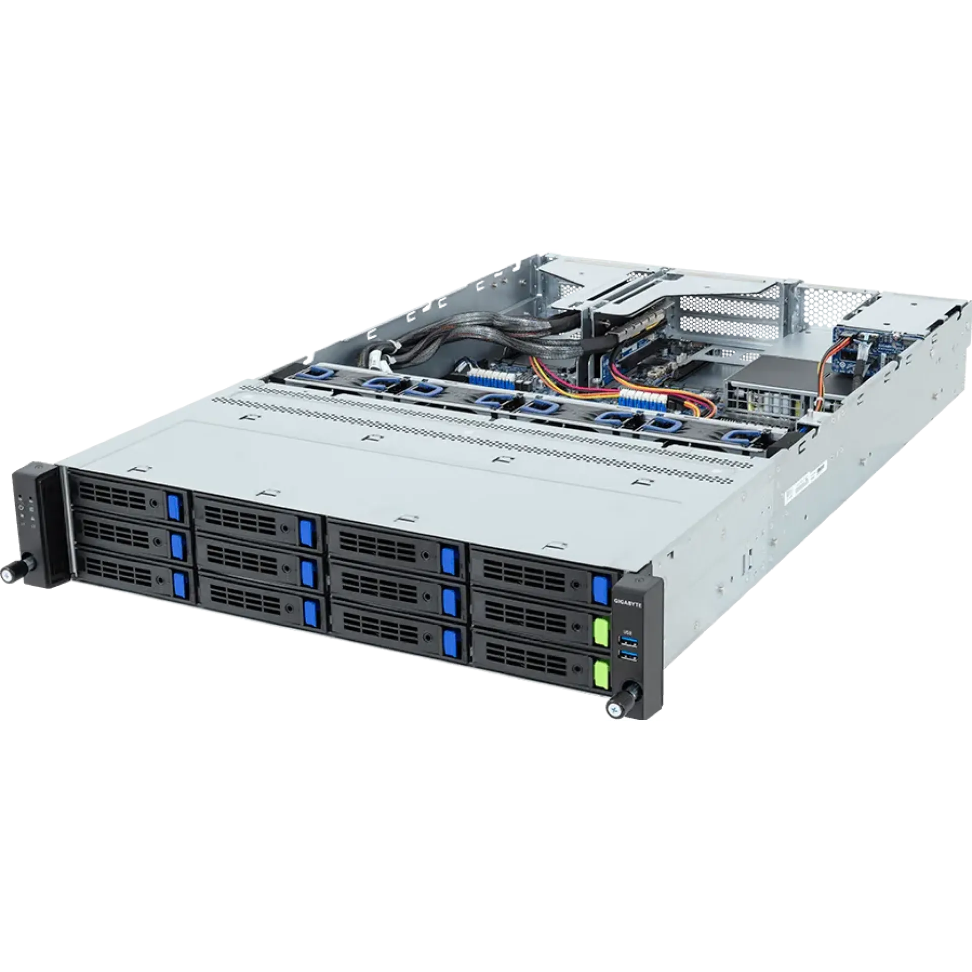 Gigabyte R263-Z37-AAH2 angle view