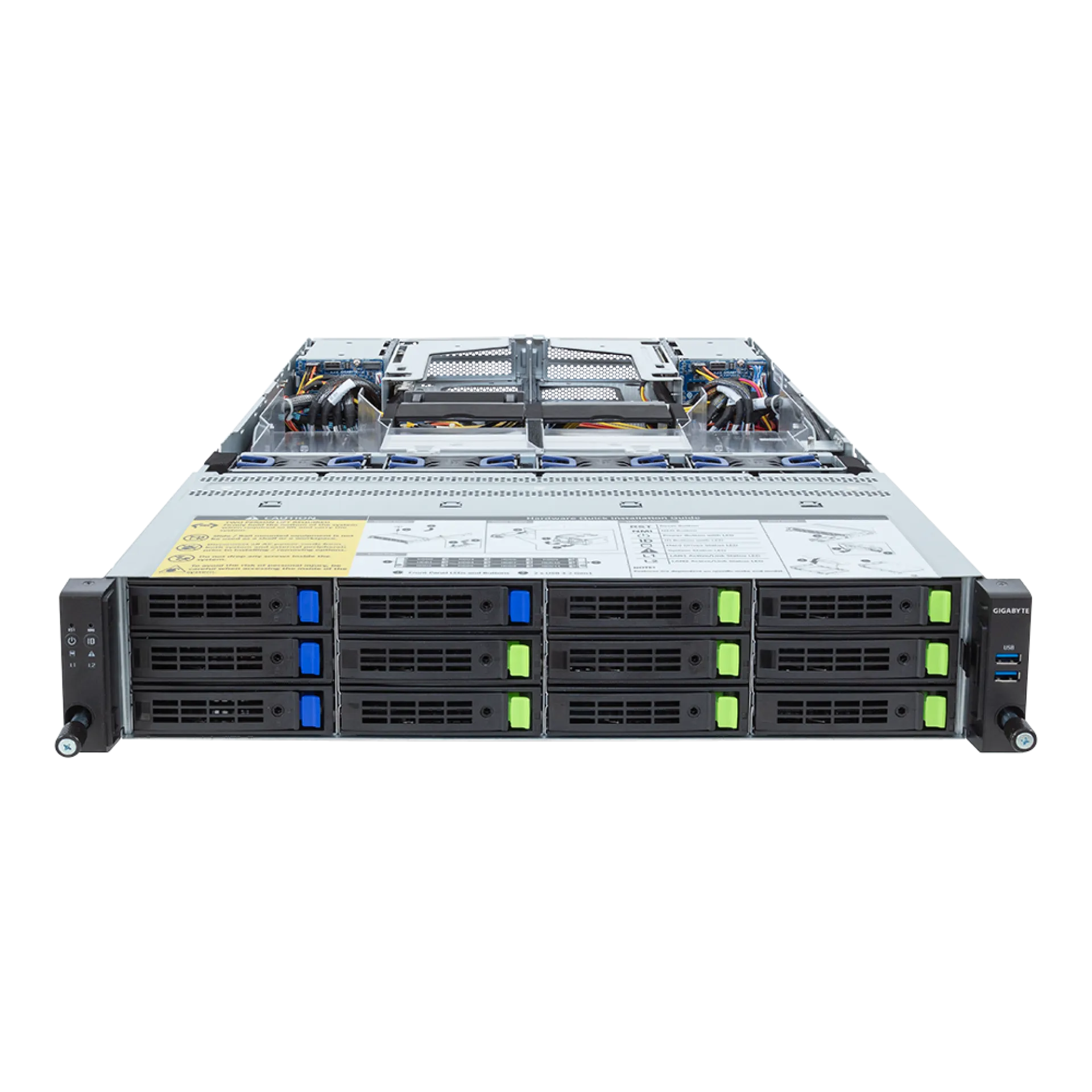 Gigabyte R283-Z97-AAF1 front view