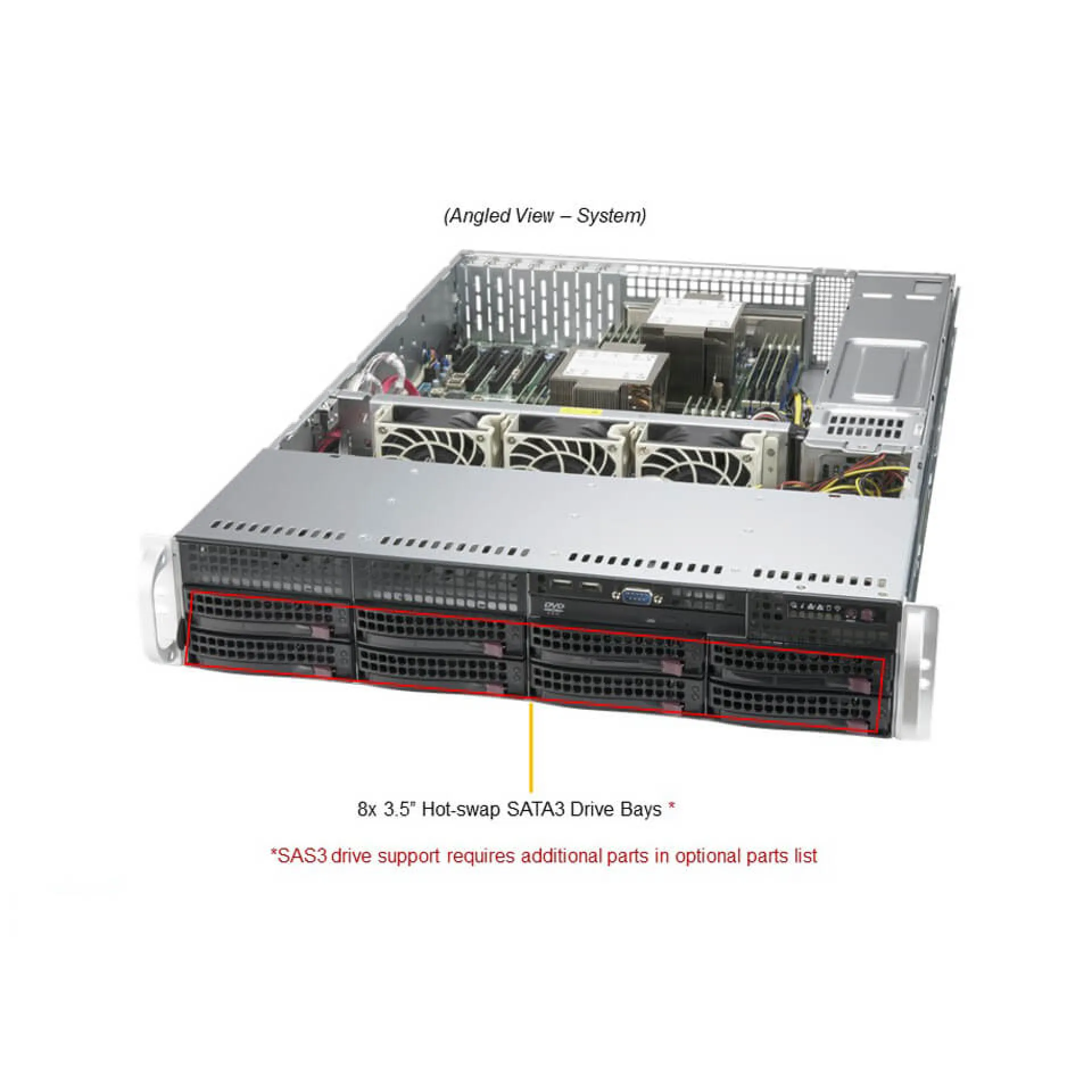 Supermicro SYS-620P-TRT angle view