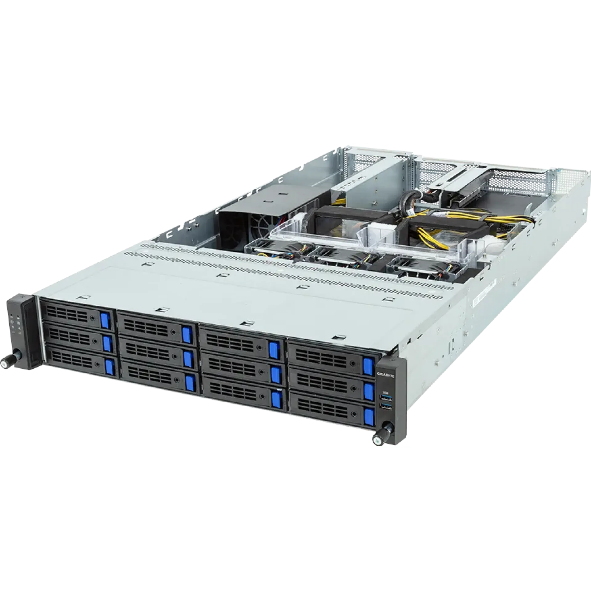Gigabyte R243-EG0-AAL1 angle view
