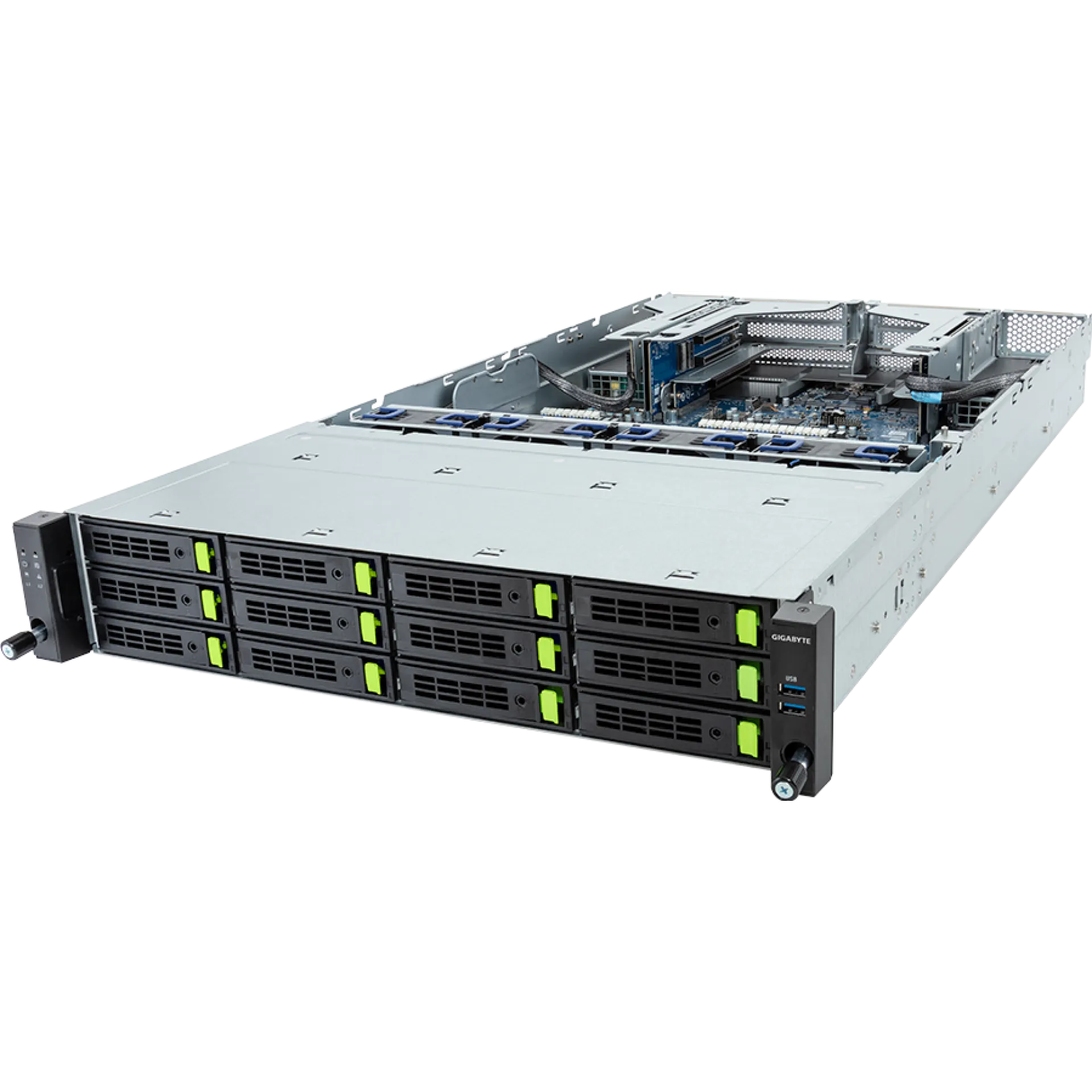 Gigabyte R283-P90-AAJ1 angle view