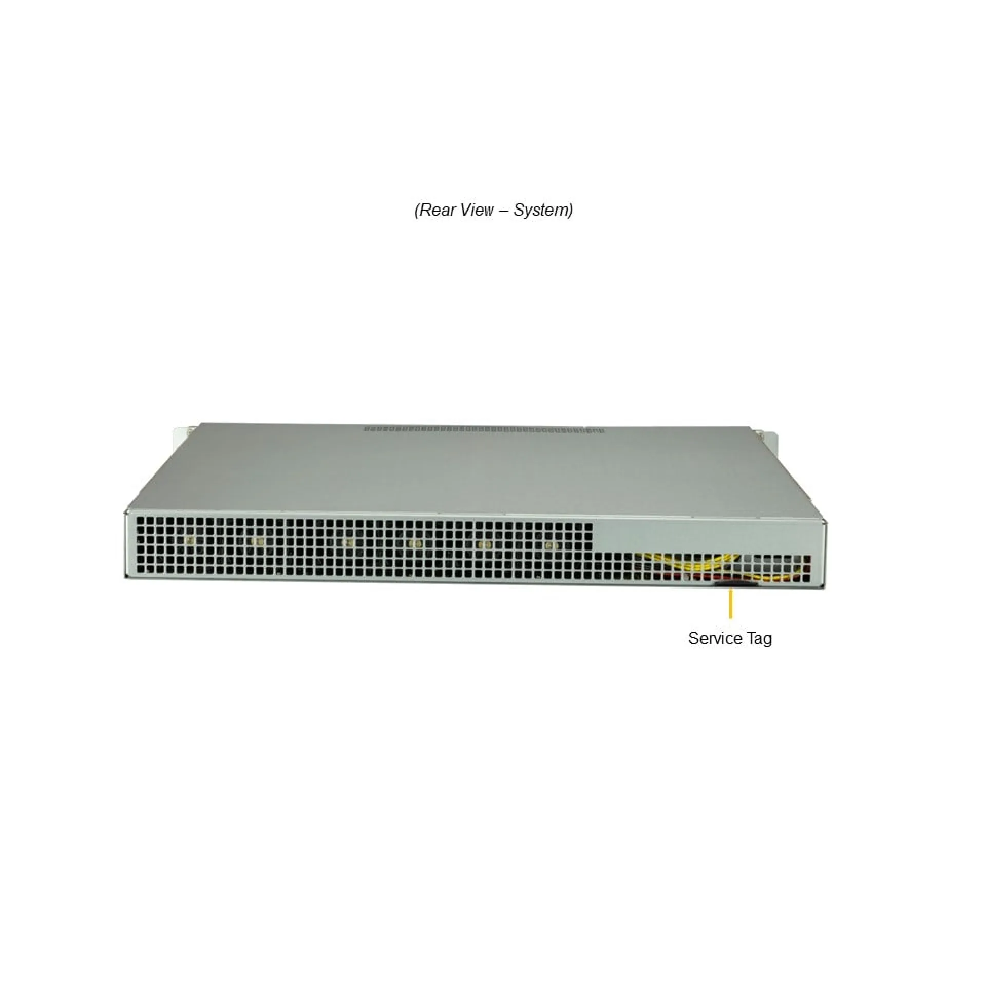 Supermicro SYS-111E-FWTR rear view