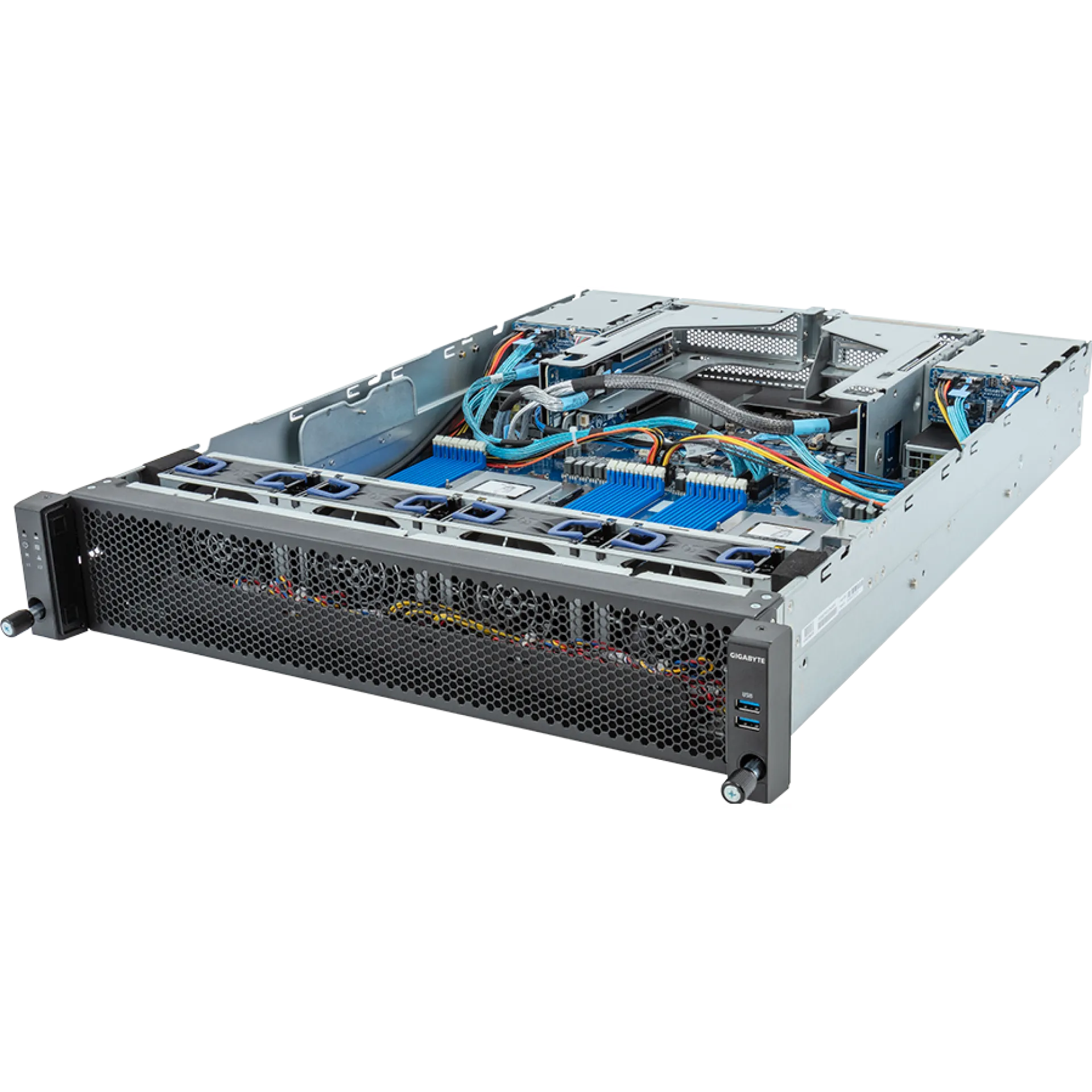 Gigabyte E283-Z90-AAD1 angle view