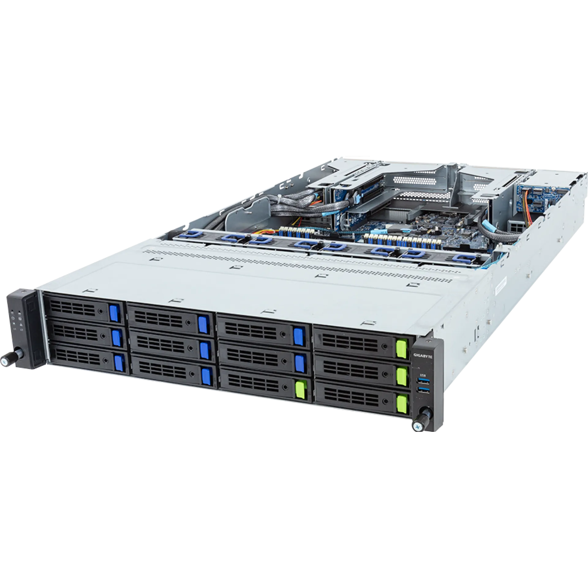 Gigabyte R283-S91-AAE1 angle view
