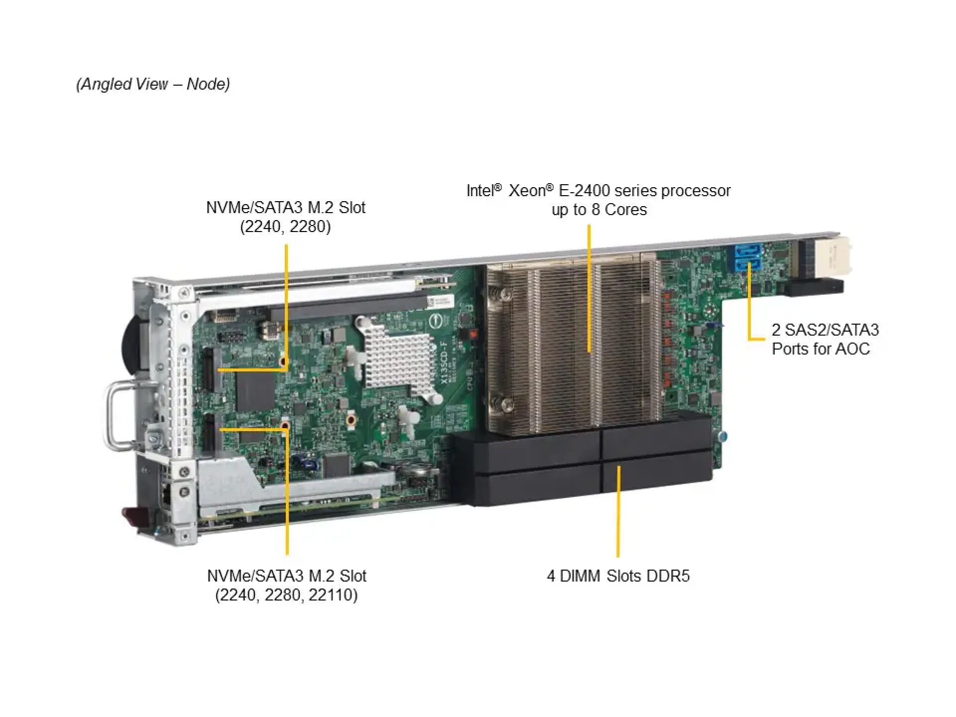 Supermicro SYS-531MC-H8TNR angle view