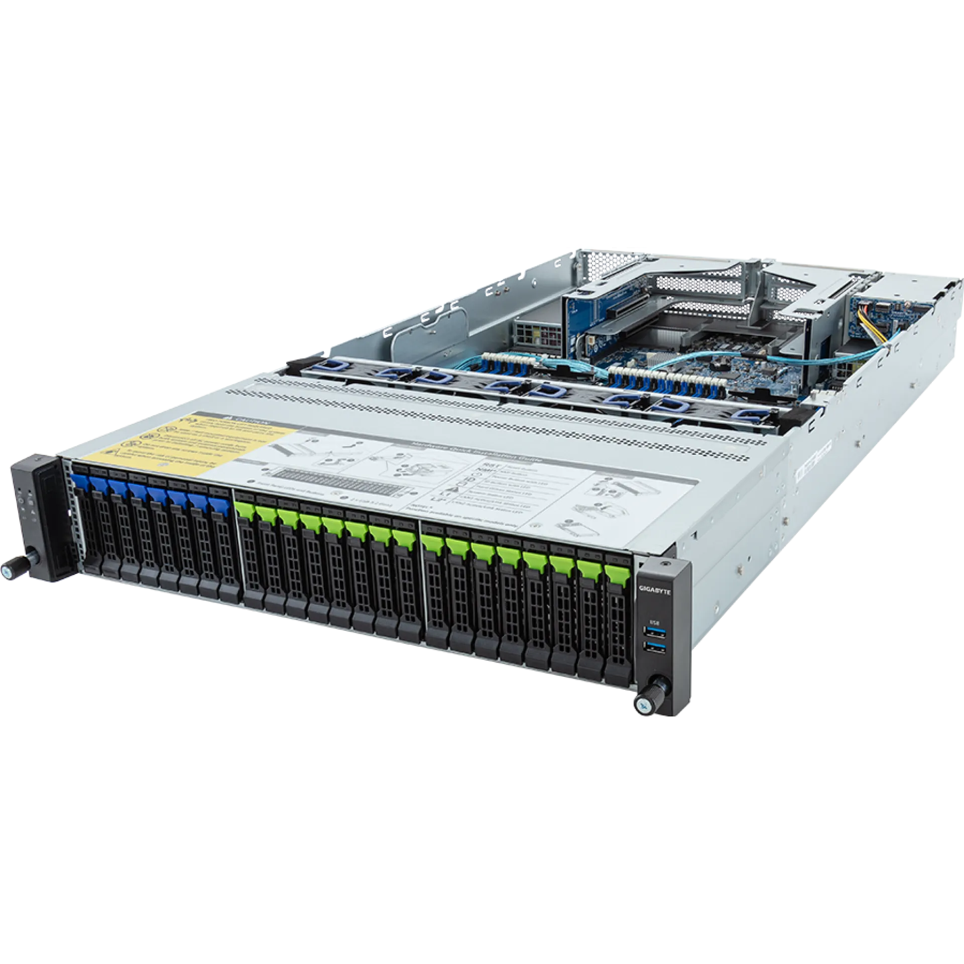 Gigabyte R283-S95-AAD1 angle view