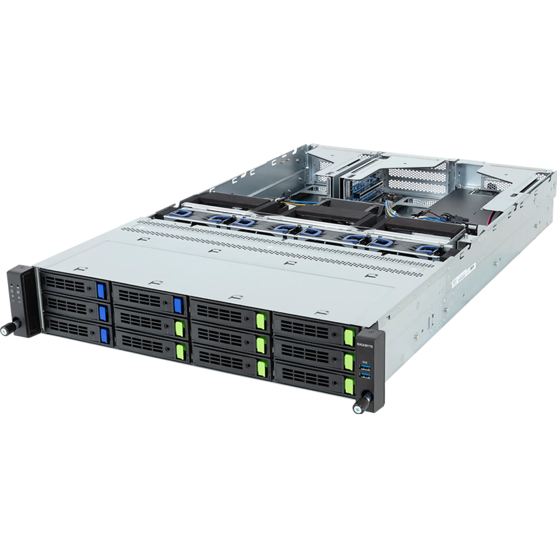 Gigabyte R263-Z35-AAL1 angle view